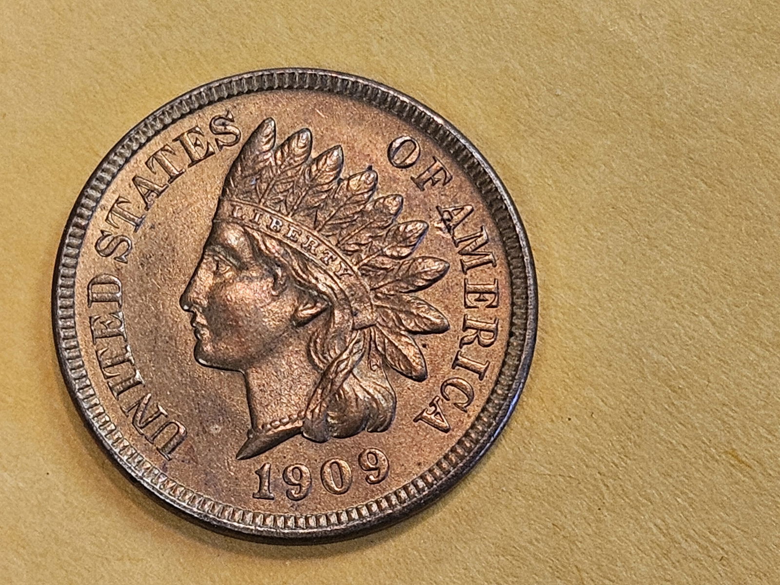 Very Choice Brilliant Uncirculated 1909 Indian Cent - 5