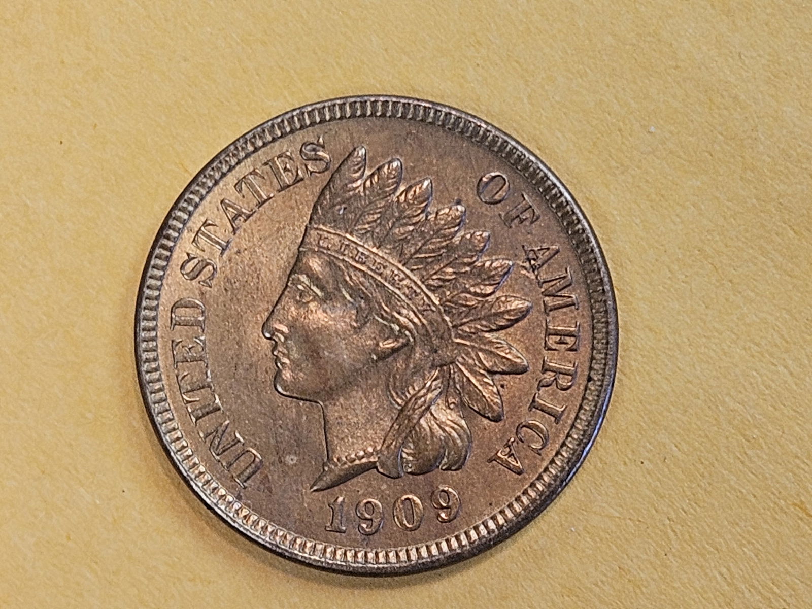 Very Choice Brilliant Uncirculated 1909 Indian Cent - 6