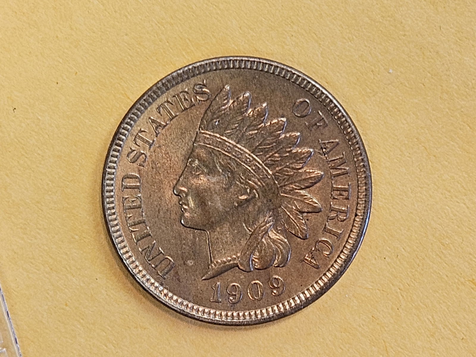 Very Choice Brilliant Uncirculated 1909 Indian Cent - 7