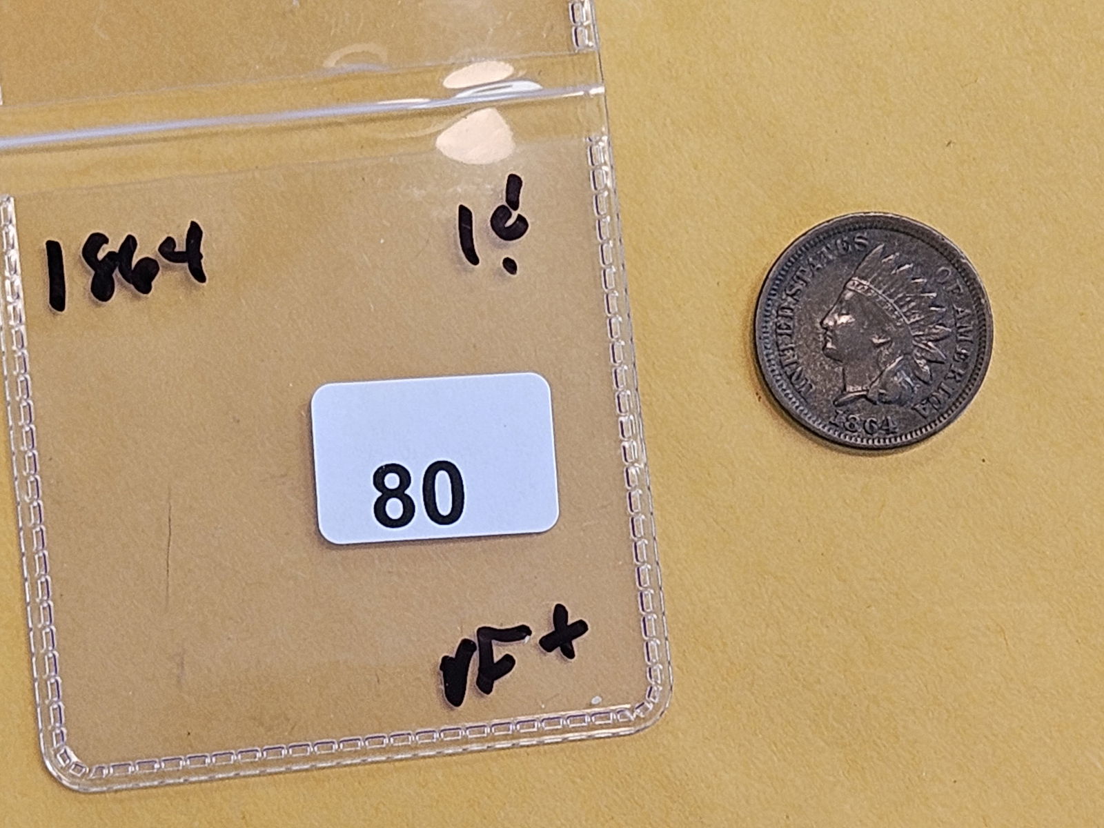 1864 Indian Cent in Very Fine plus - 2