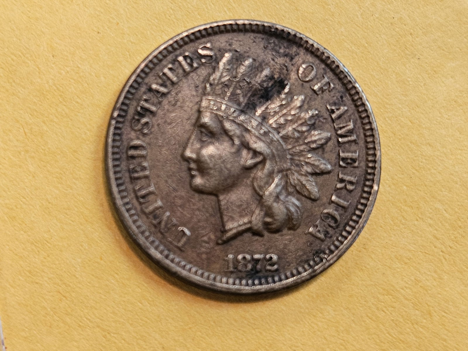 * Semi-Key 1872 Indian Cent - 3