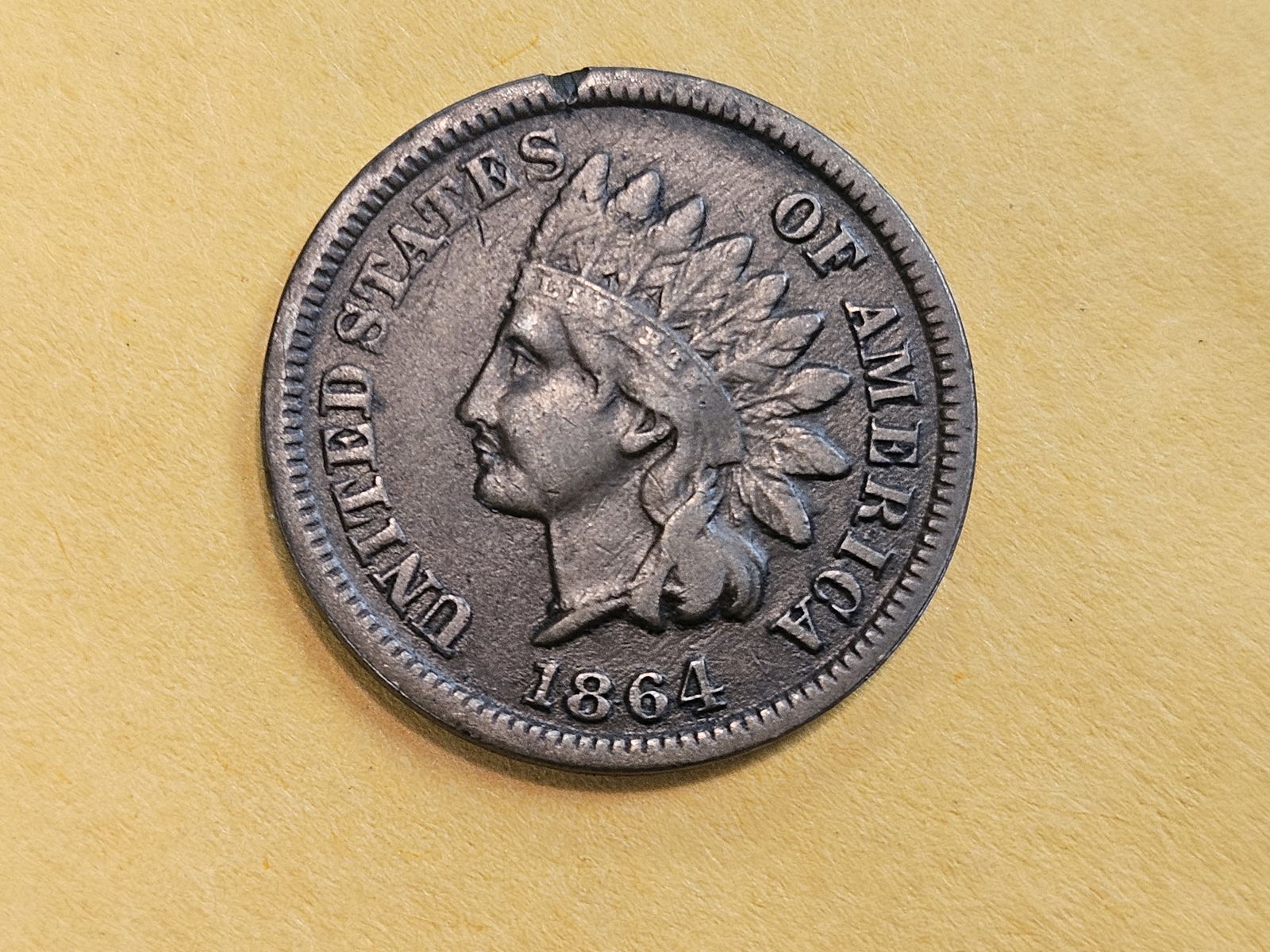 Semi-key 1864-L Indian Cent (1 of 3)