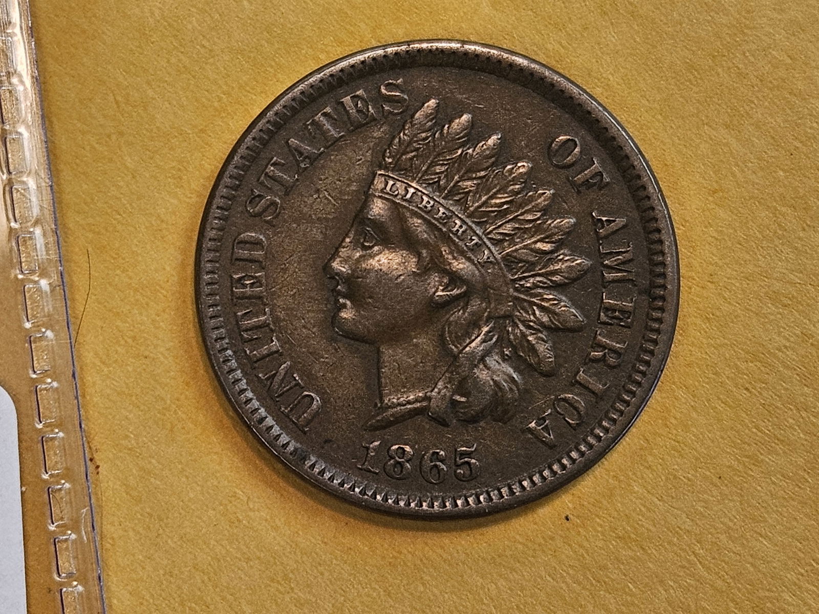 Better Date 1865 Indian Cent - 3