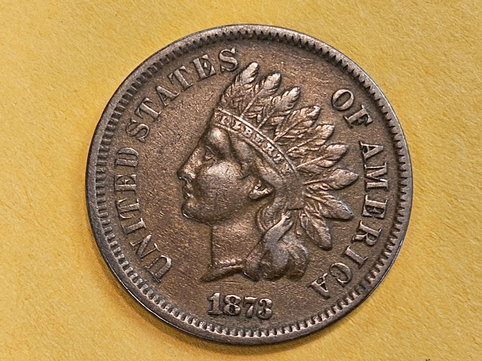 Better Date 1873 Indian Cent (1 of 5)