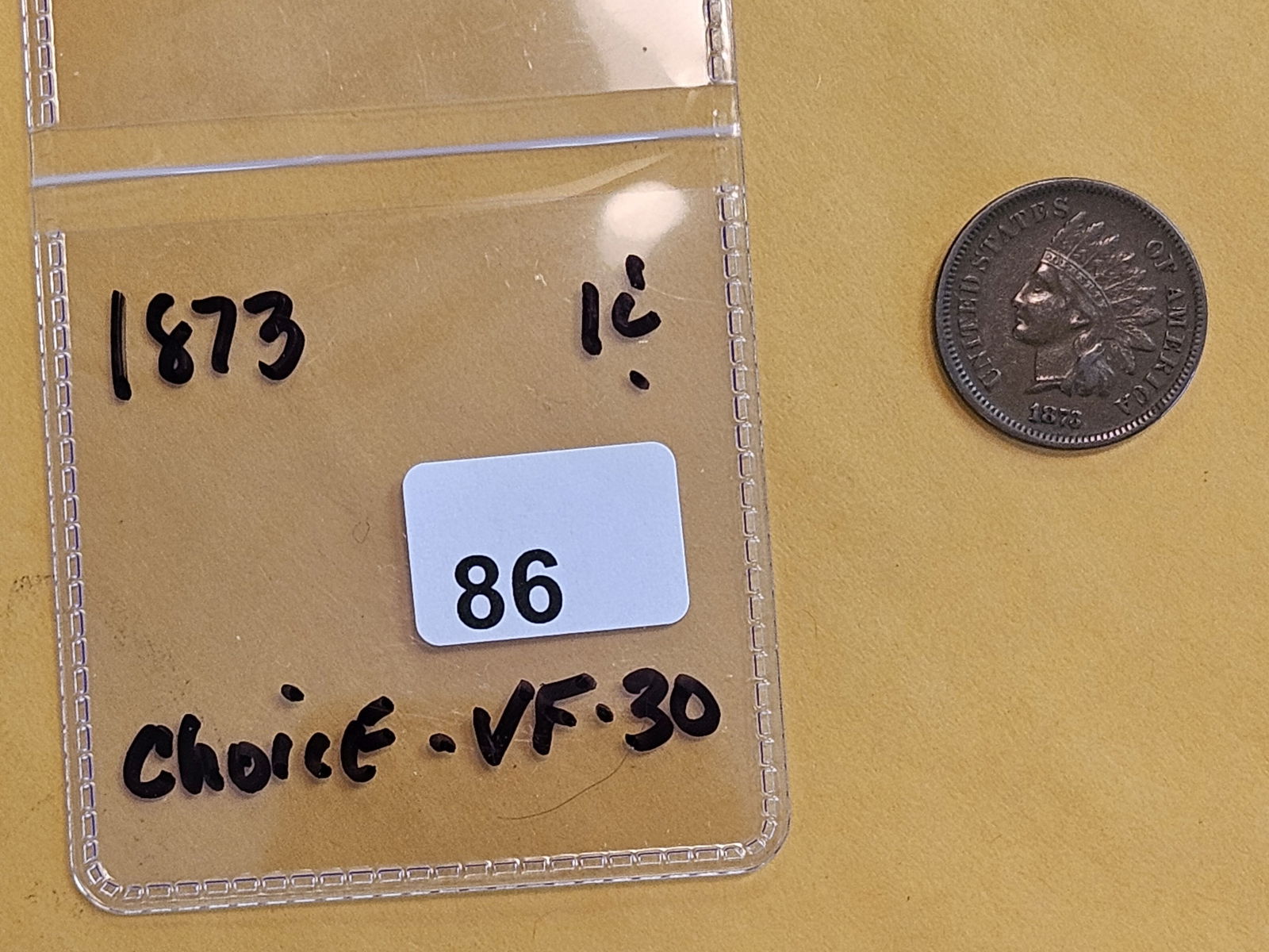 Better Date 1873 Indian Cent - 2