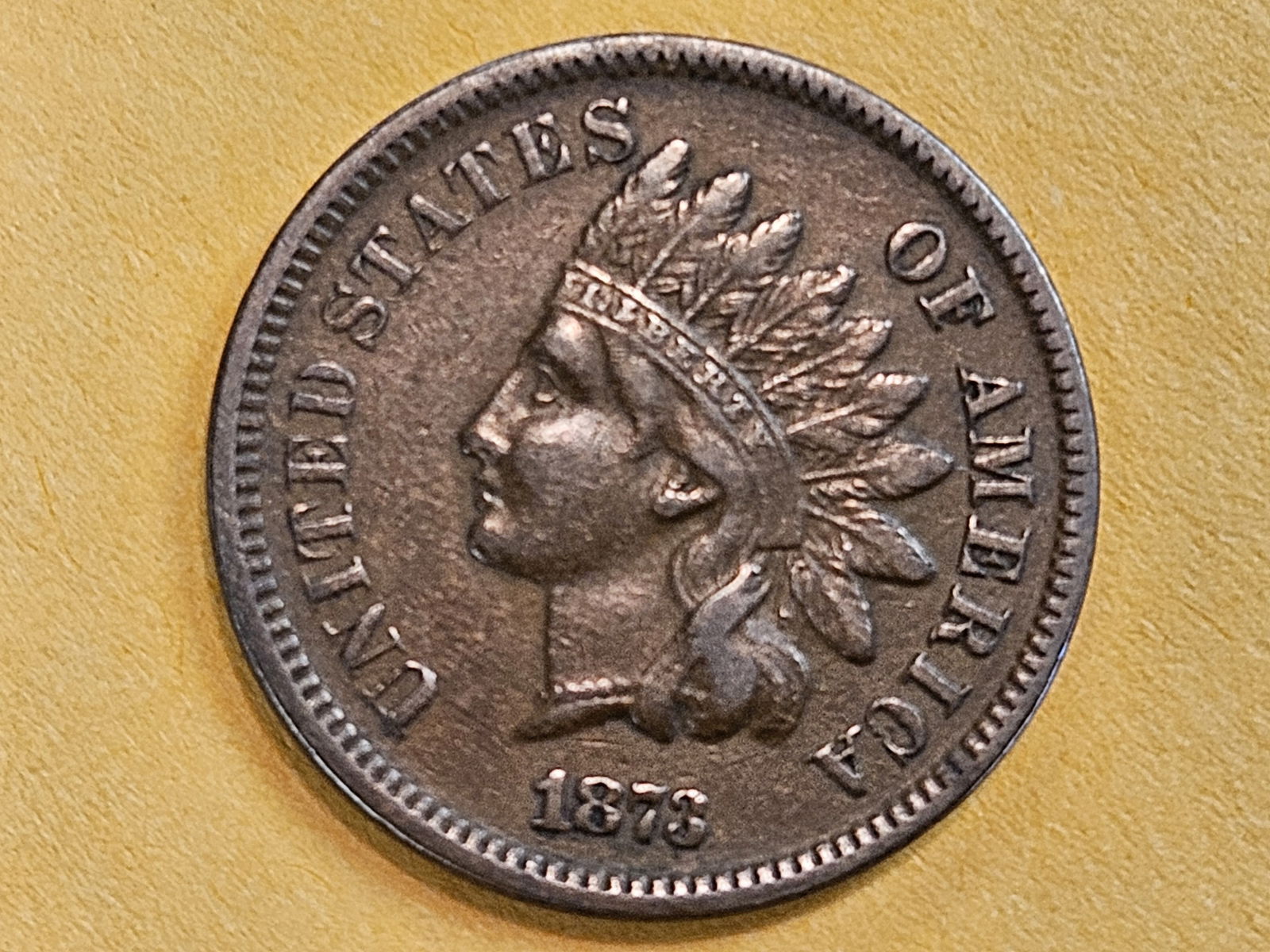 Better Date 1873 Indian Cent - 3