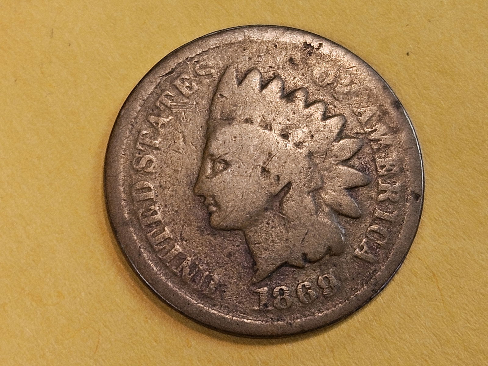 * Semi-key 1869 Indian Cent (1 of 3)