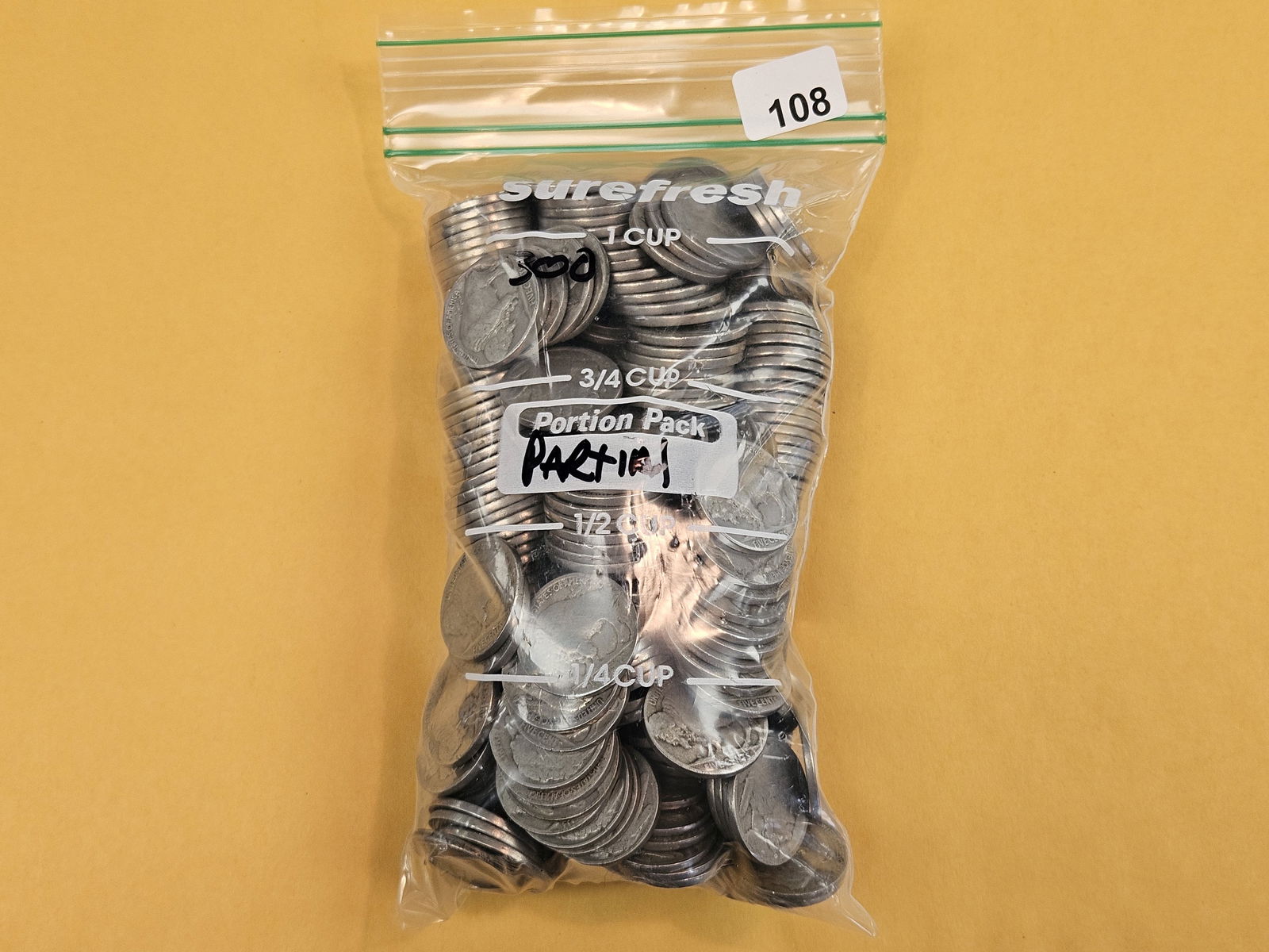 THREE HUNDRED Buffalo Nickels: Partial Dates 