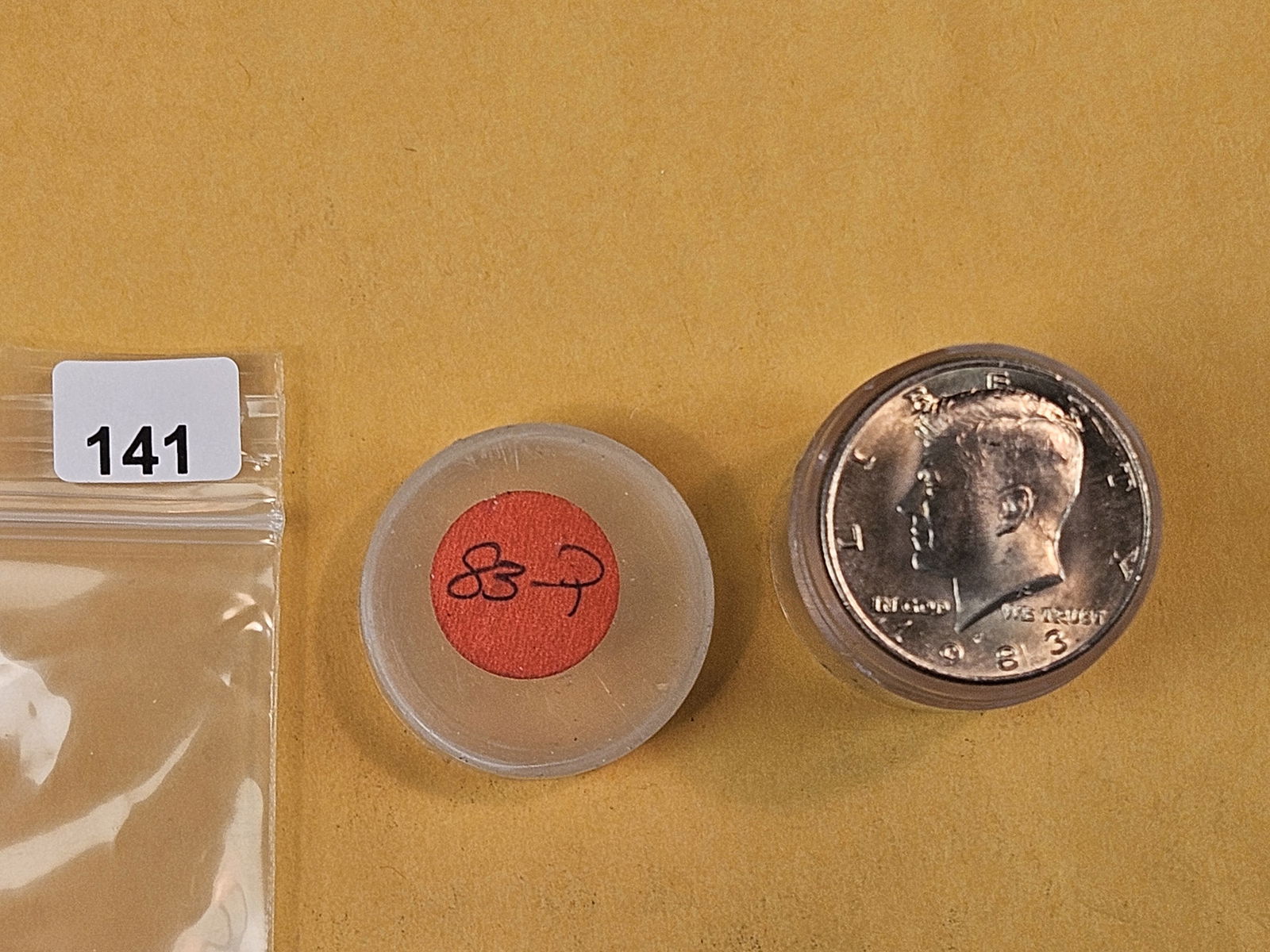 Semi-Key Date Roll of 1983-D Kennedy half Dollars: Top couple are GEM. Rest unsearched by us 