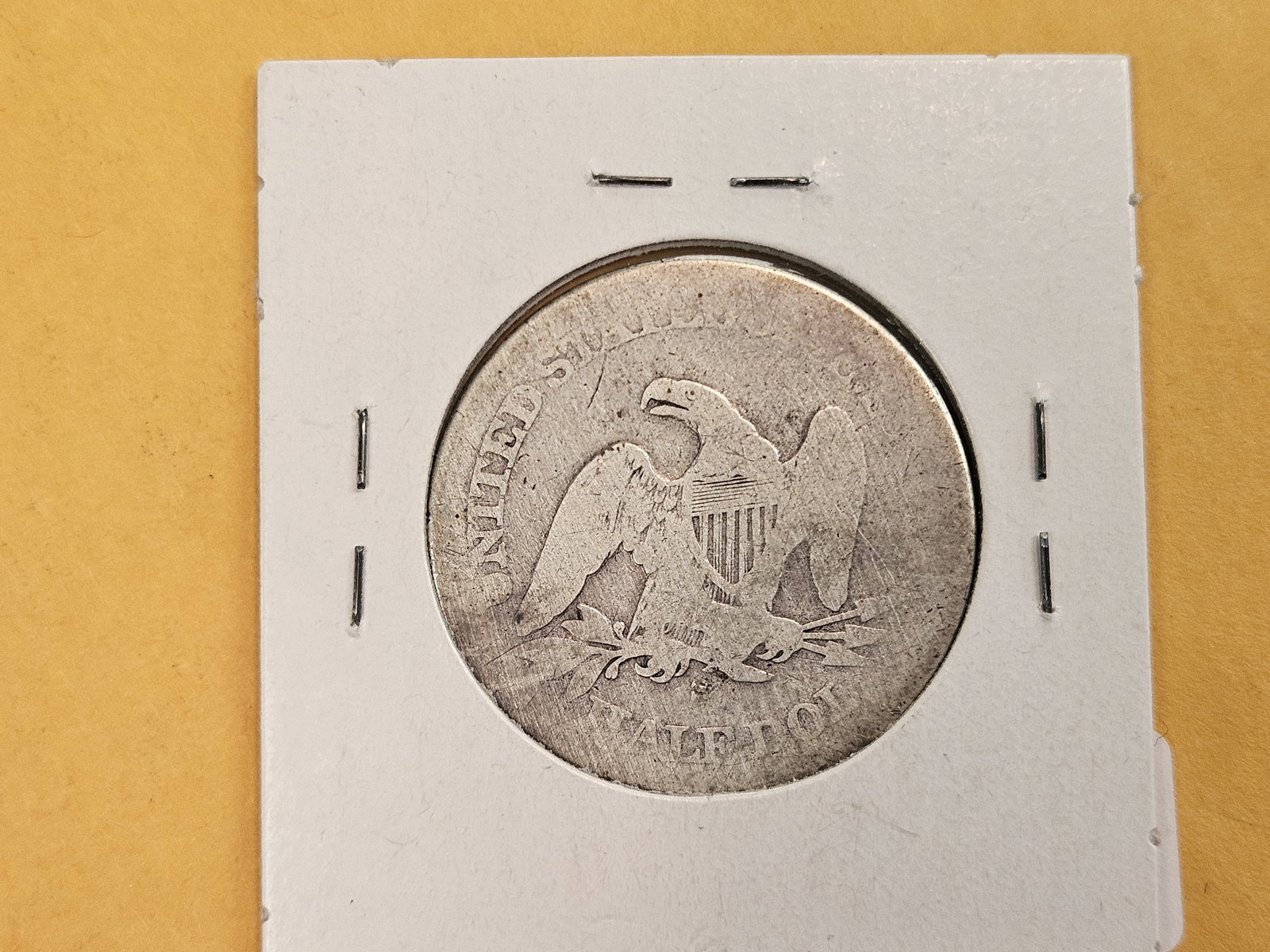 Little better 1864-S Seated Liberty silver Half Dollar - 3