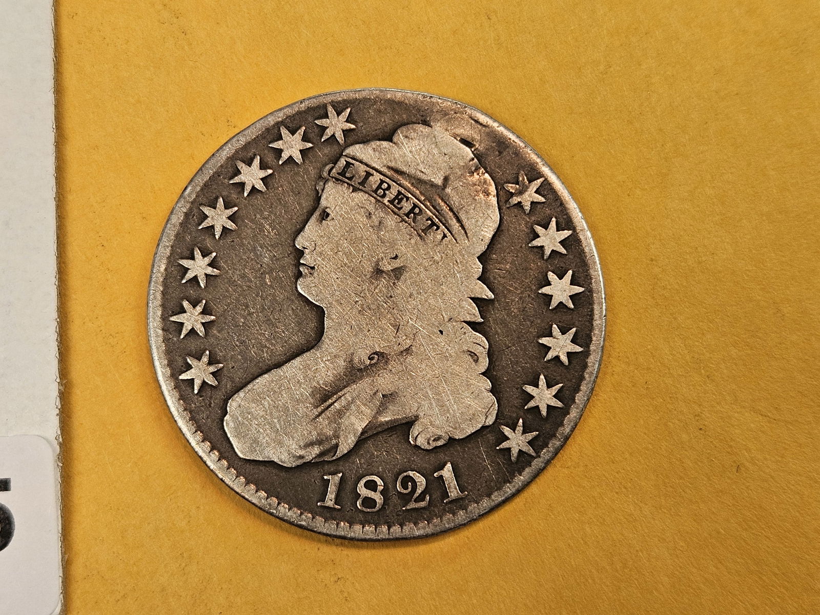 1821 Capped Bust silver Half Dollar (1 of 3)