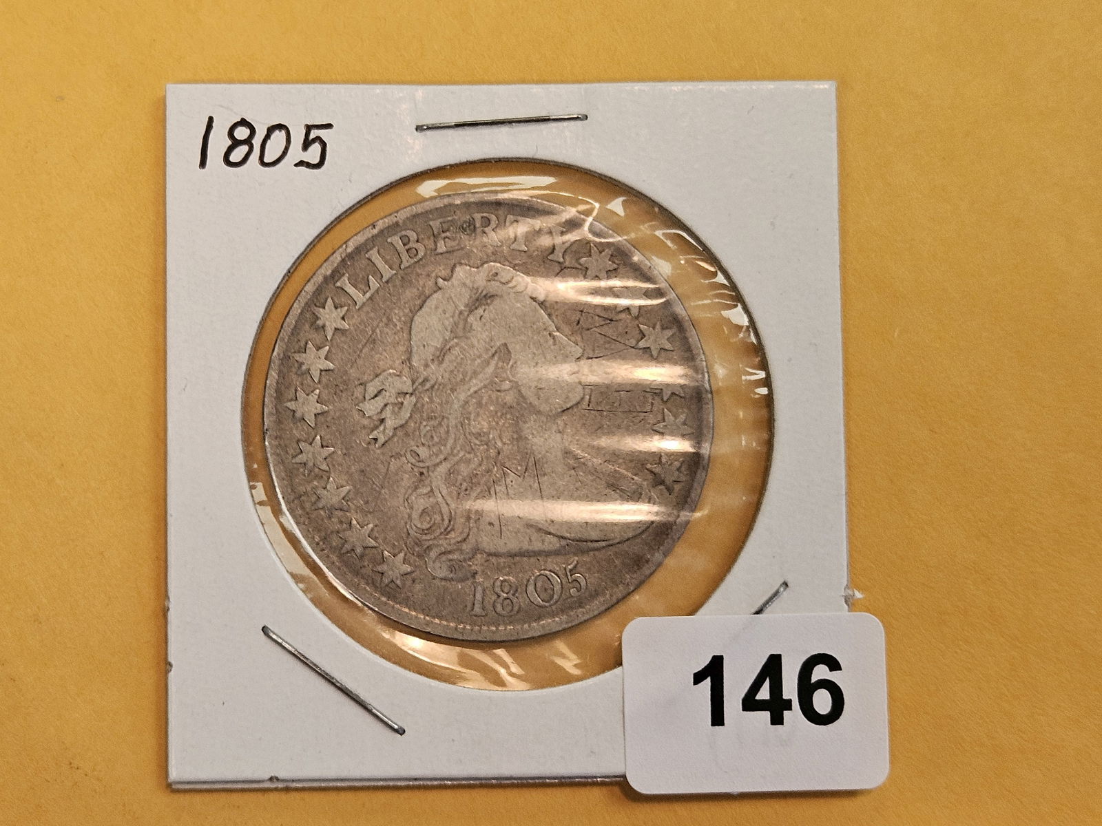 ** 1805 Draped Bust silver Half Dollar - 2