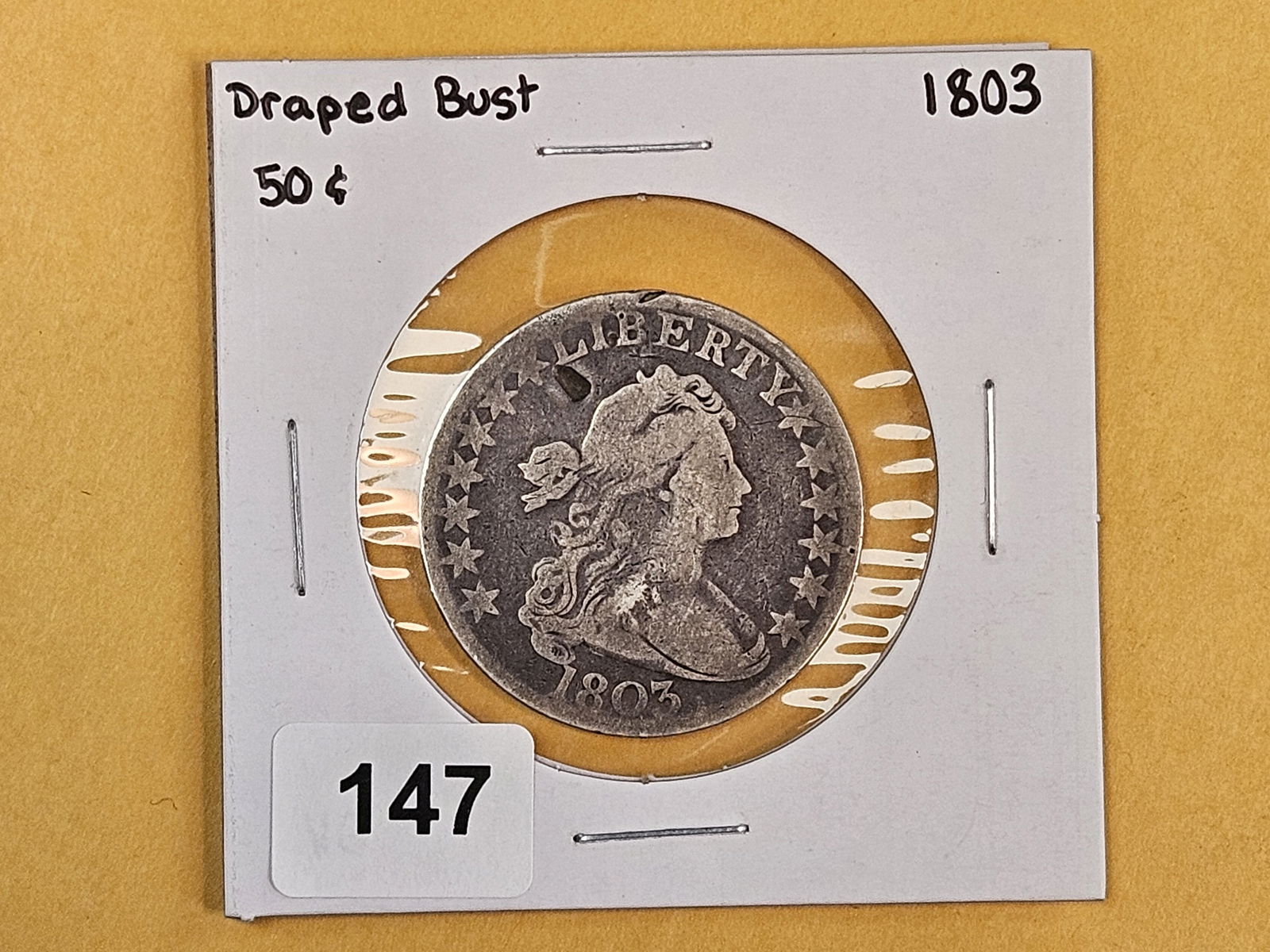 * 1803 Draped Bust silver Half Dollar - 2