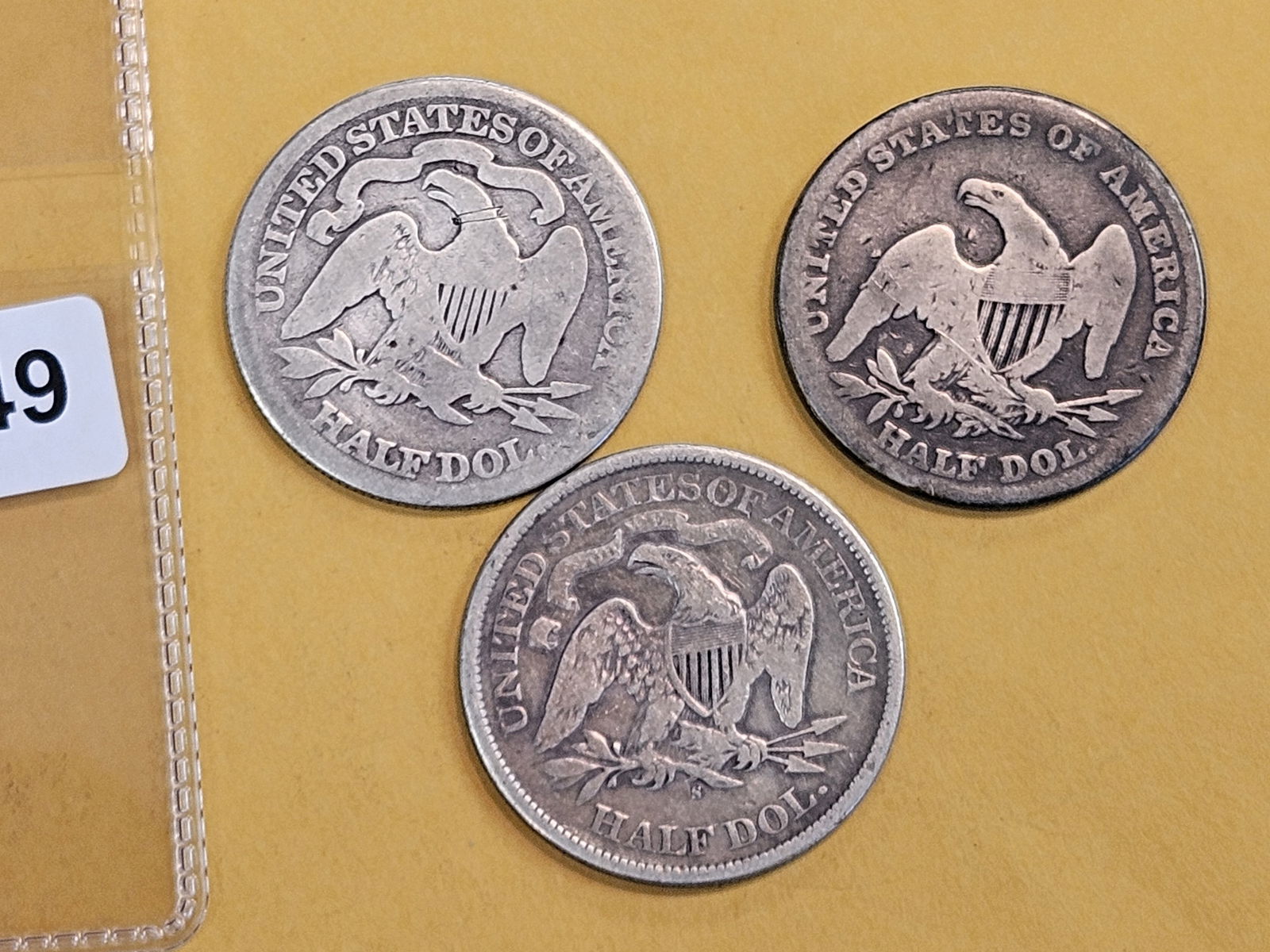 Three more, older, silver Half Dollars - 2