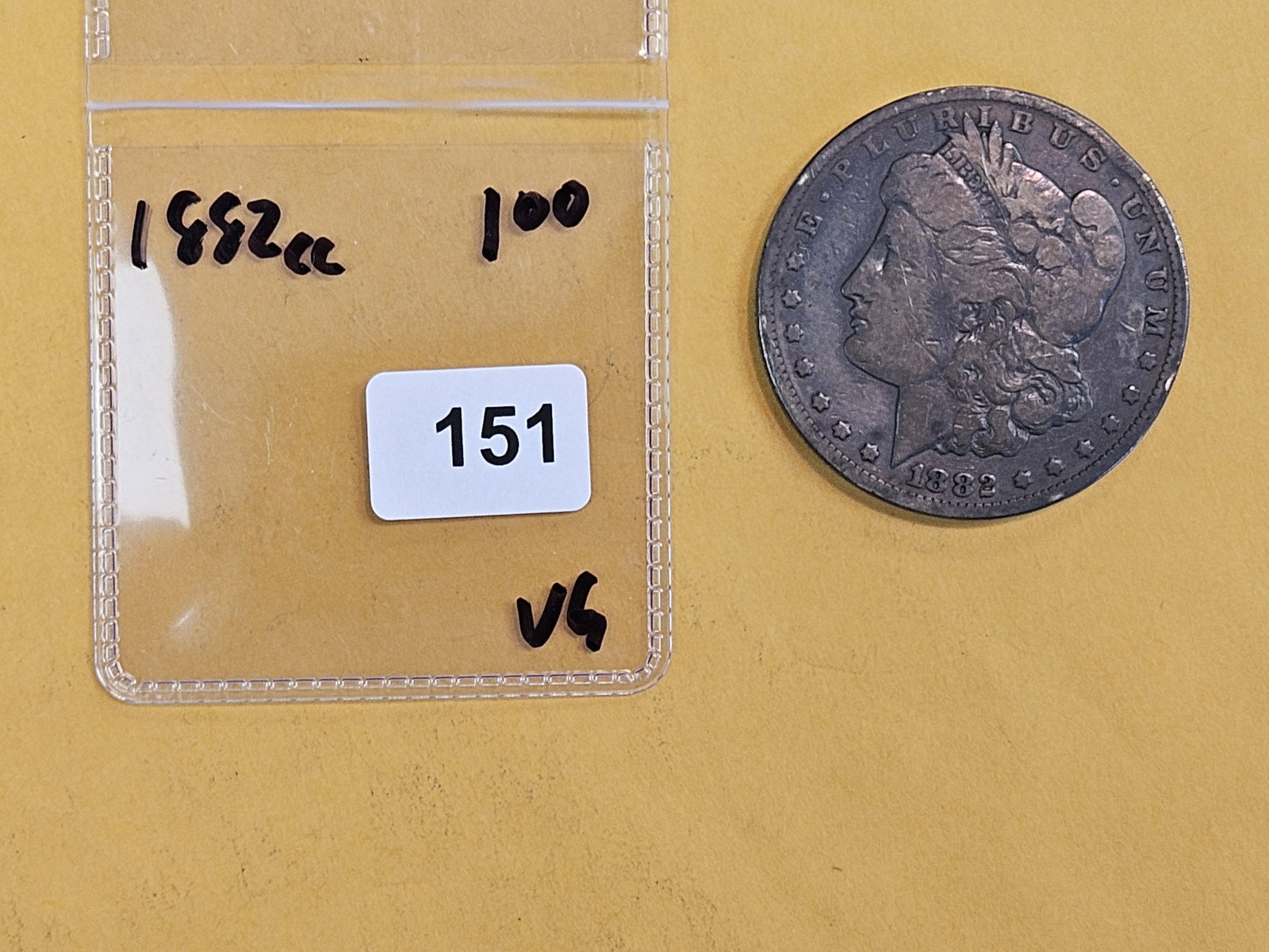 ** KEY DATE ** 1882-CC Morgan silver Dollar in Very Good - 2