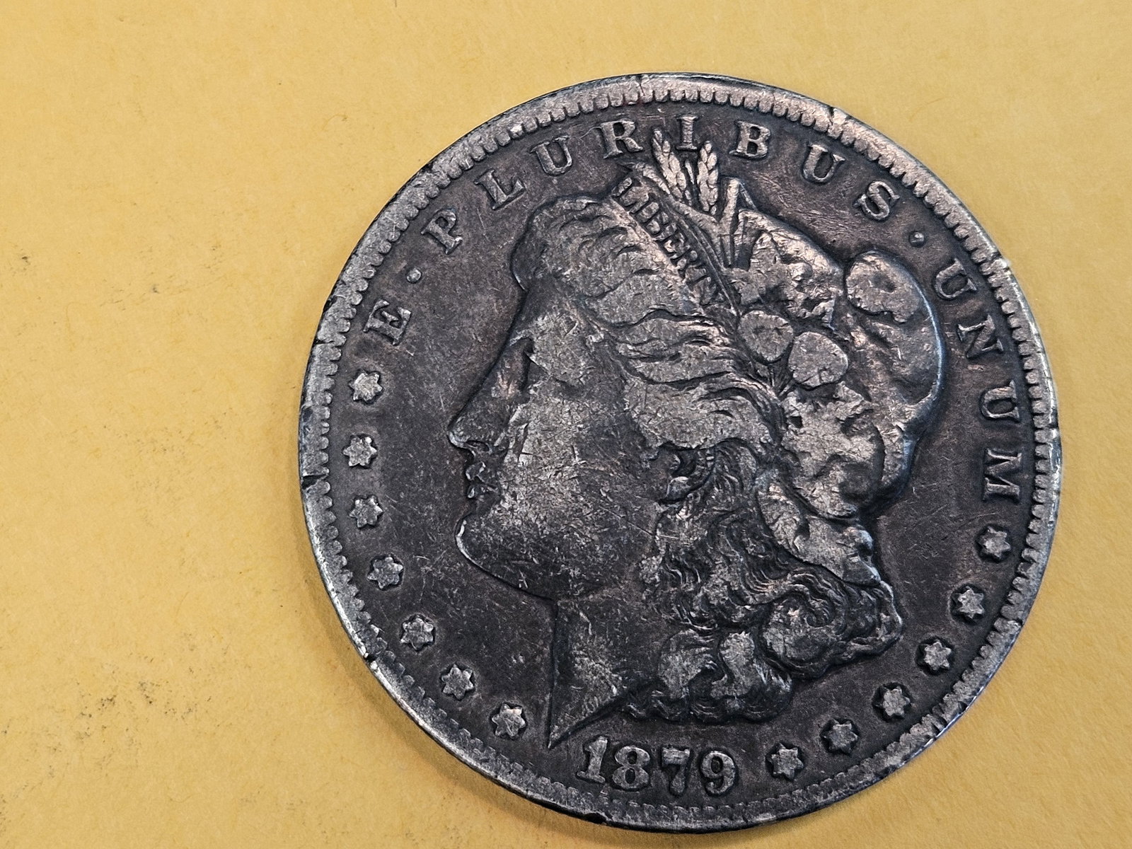 ** KEY DATE ** 1879-CC Morgan Silver Dollar in Fine: KEY DATE! CARSON CITY! 