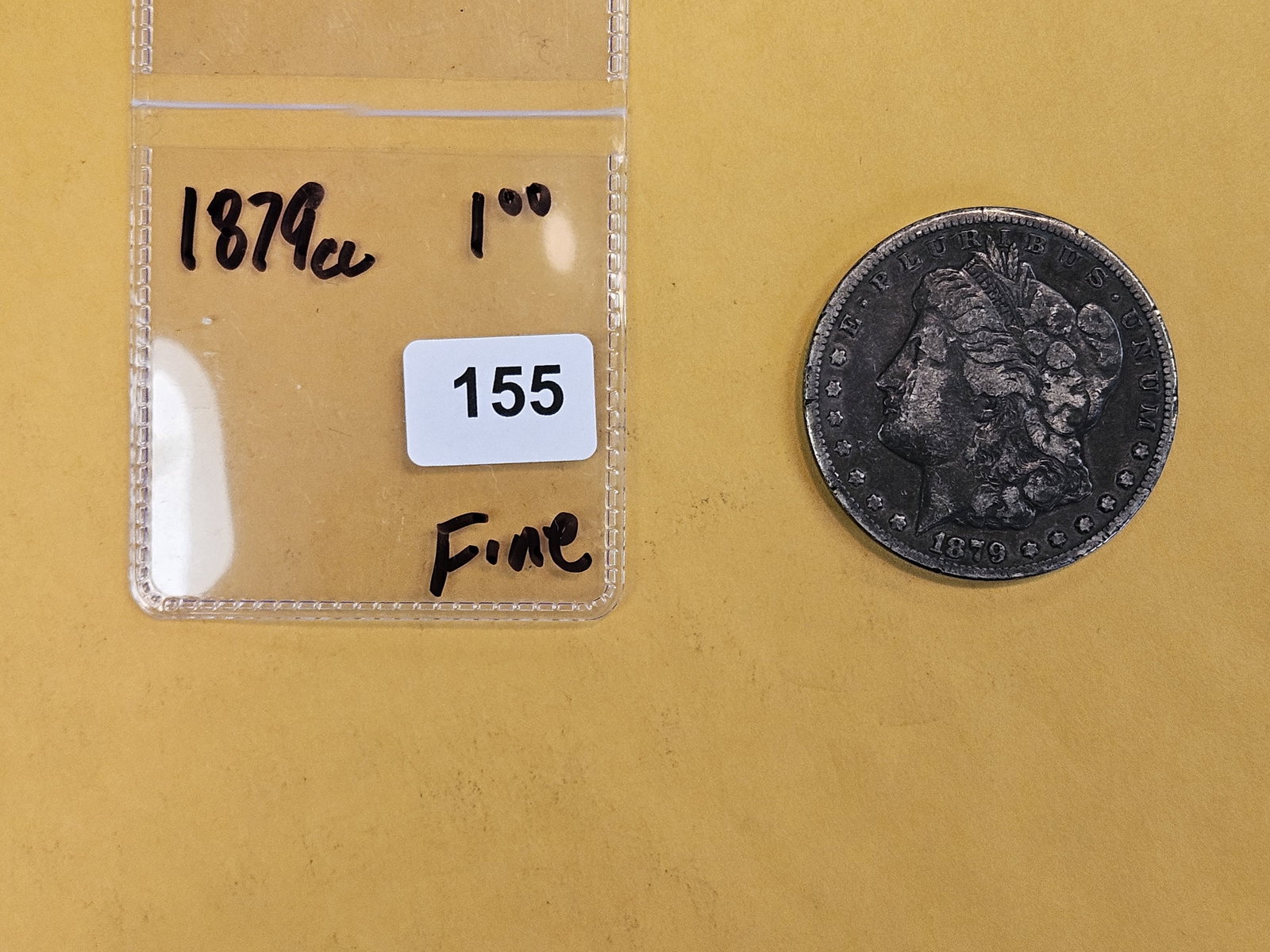 ** KEY DATE ** 1879-CC Morgan Silver Dollar in Fine - 2