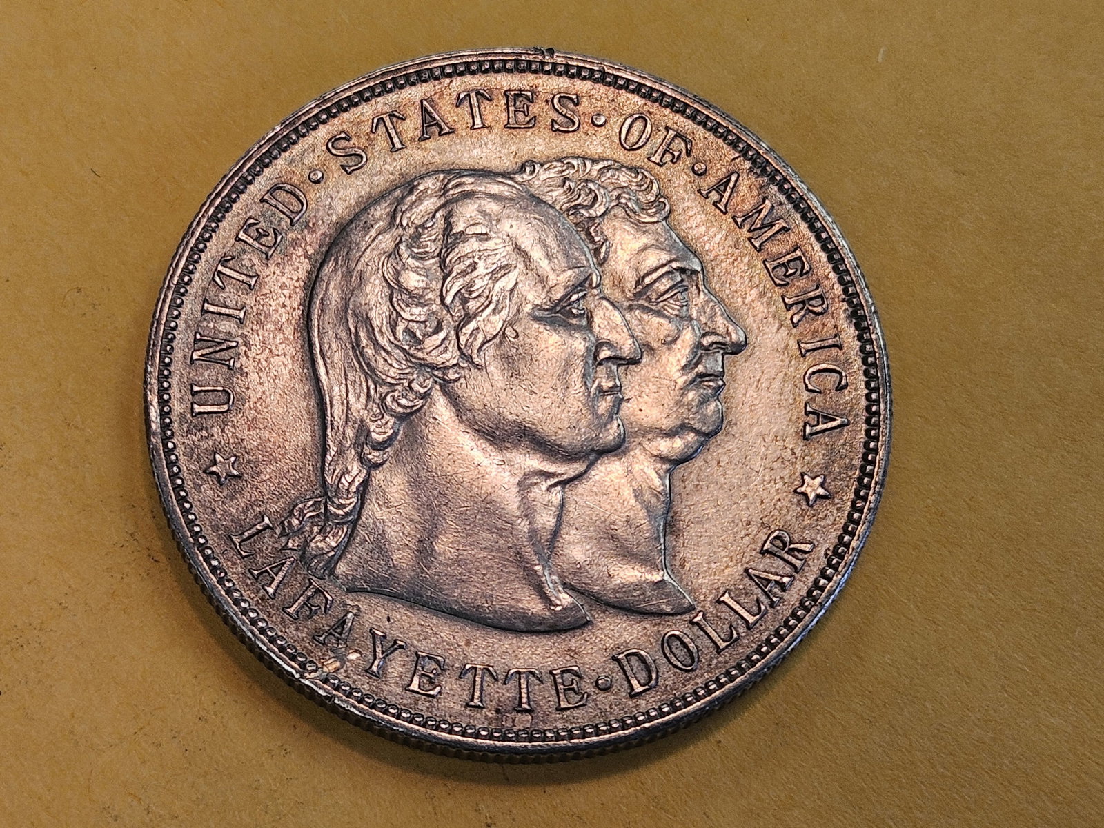 ** KEY Commemorative ** 1900 LaFayette Commemorative Silver Dollar in Bright Uncirculated - details - 5