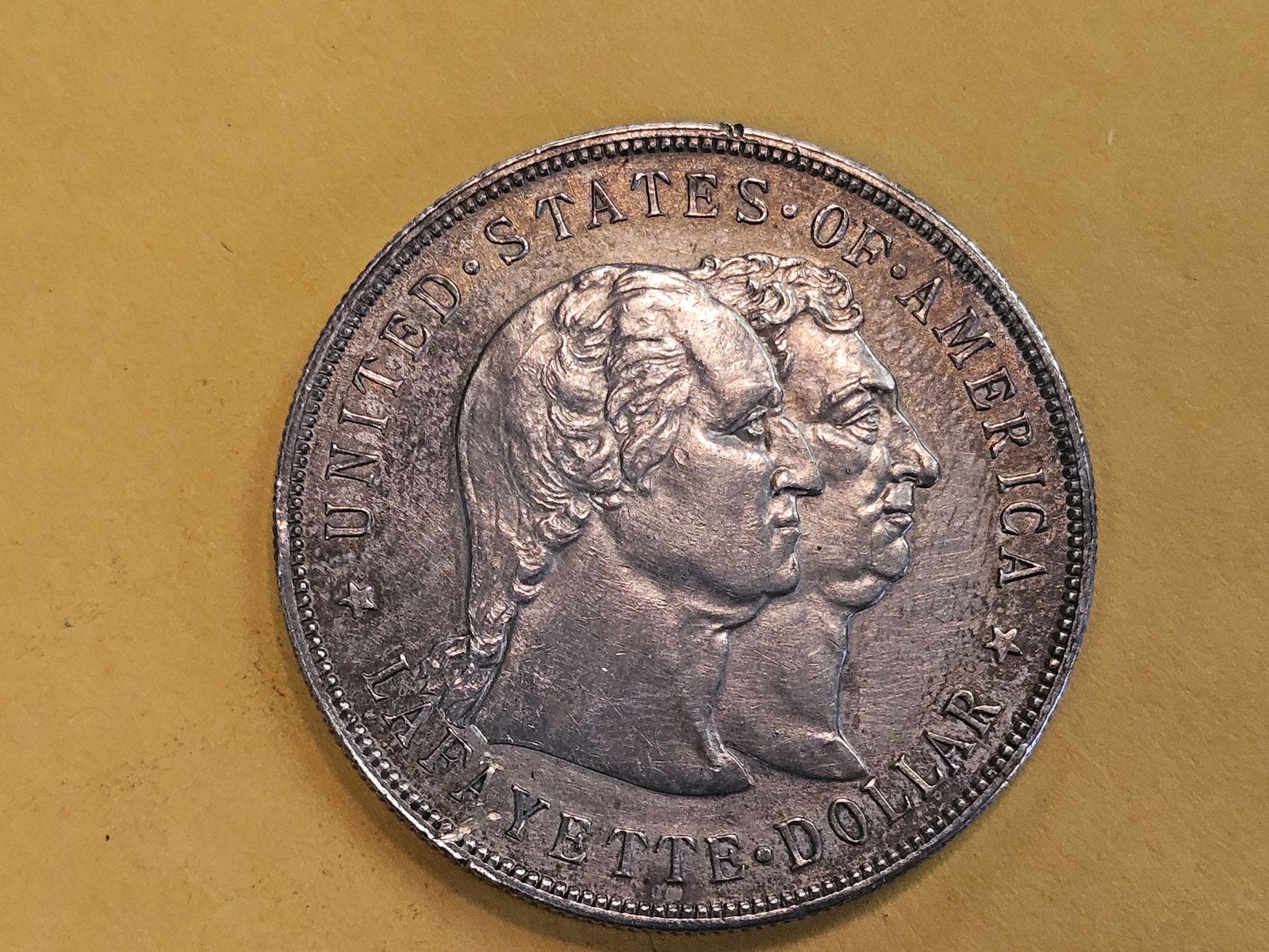 ** KEY Commemorative ** 1900 LaFayette Commemorative Silver Dollar in Bright Uncirculated - details - 7