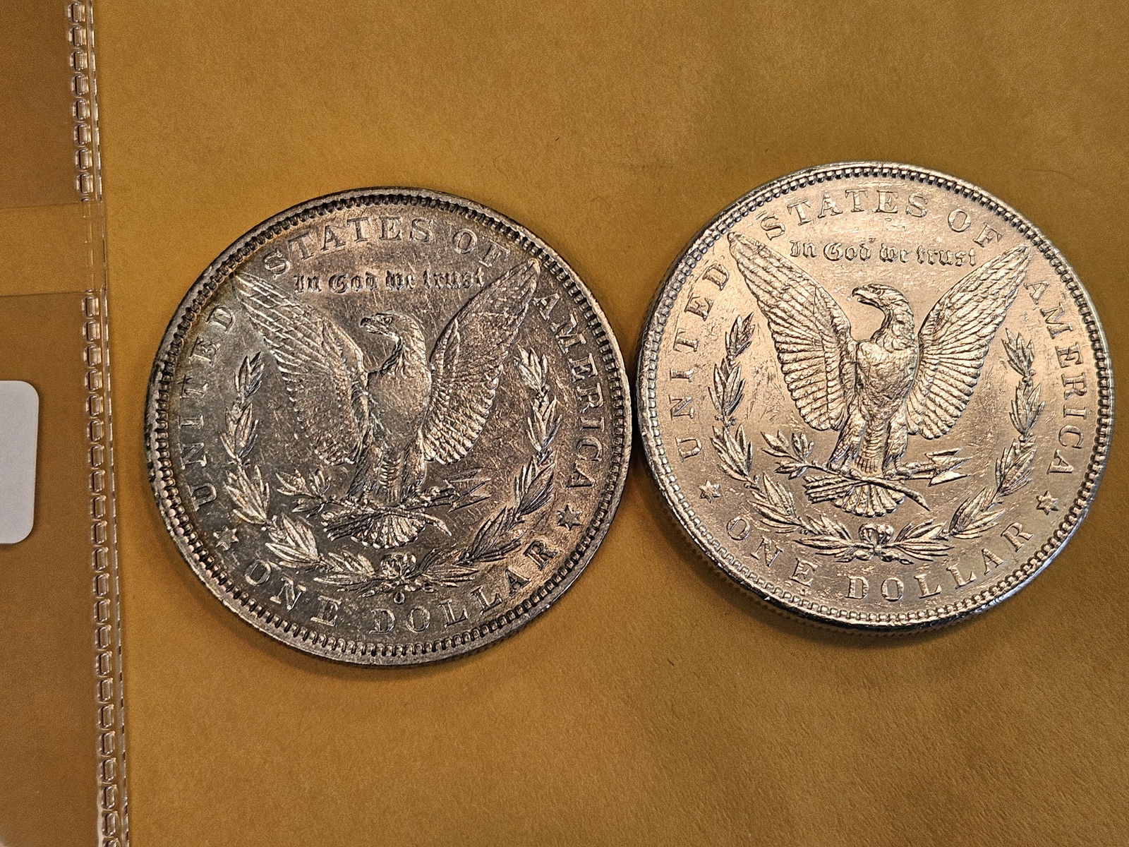 Two Brilliant About Uncirculated plus Morgan Silver Dollars - 2
