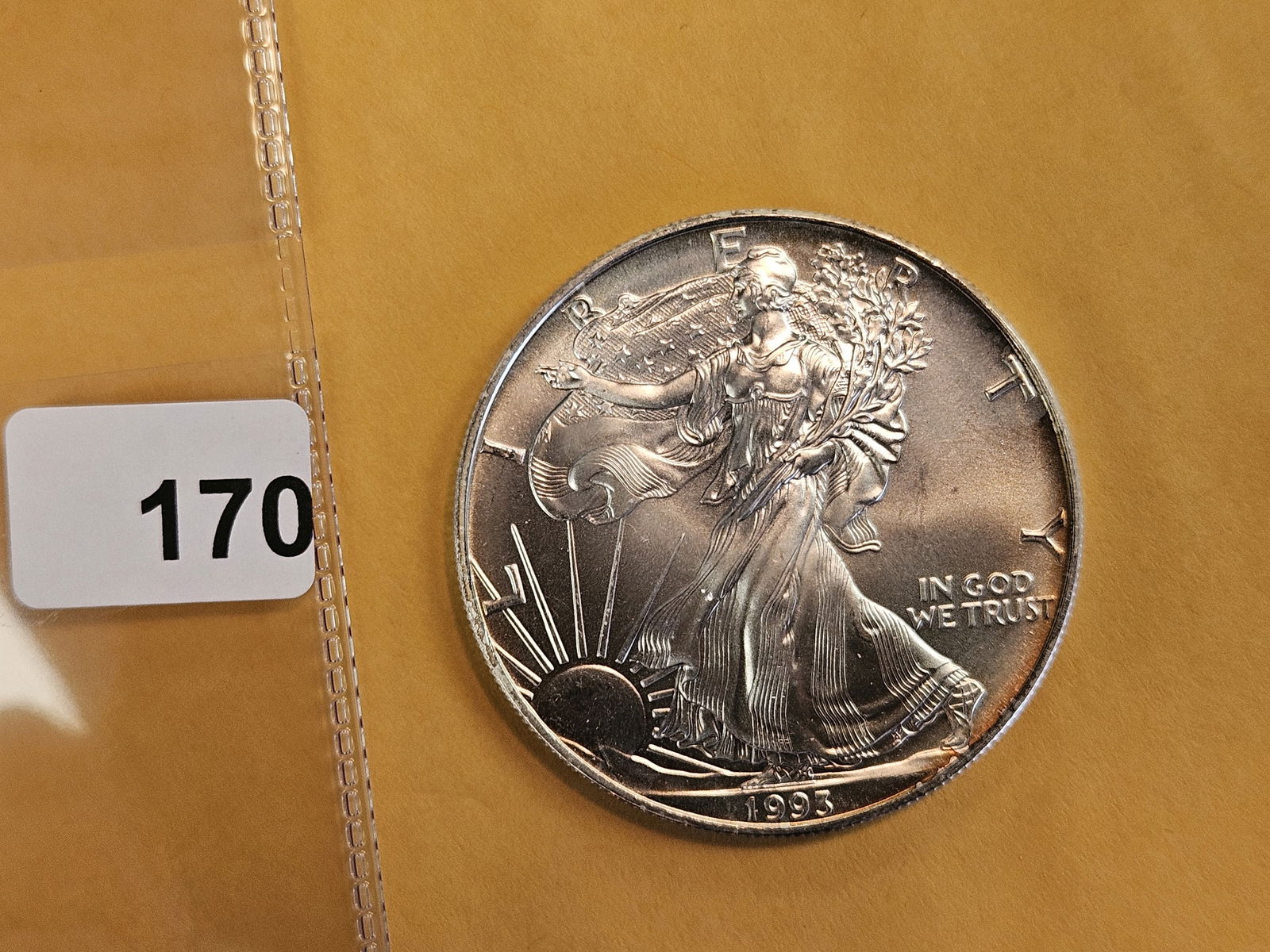 GEM Brilliant Uncirculated 1993 American Silver Eagle: Better Date! 
