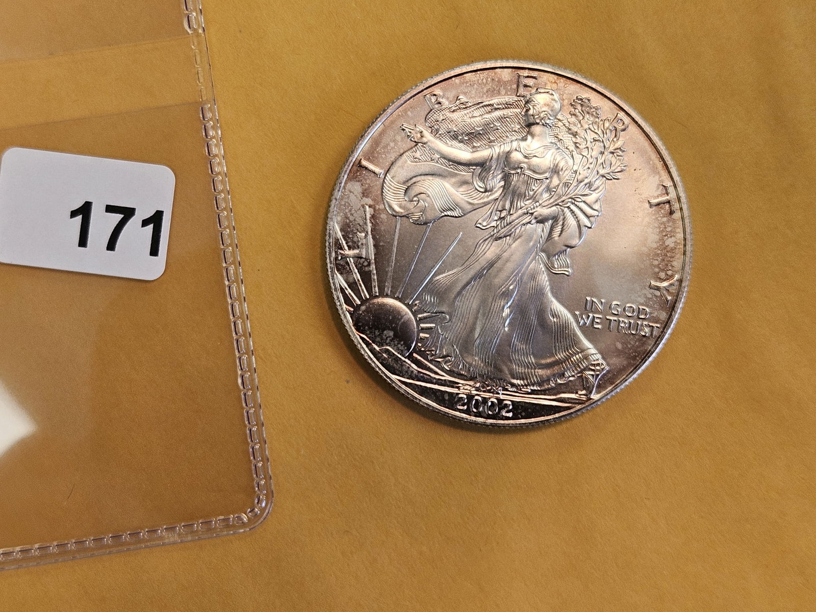 GEM Brilliant Uncirculated 2002 American Silver Eagle - 2