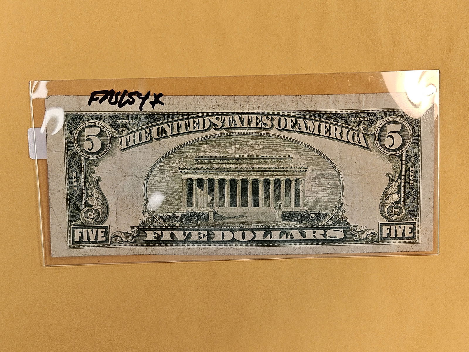 Series of 1934-D Five Dollar STAR Replacement Silver Certificate - 2