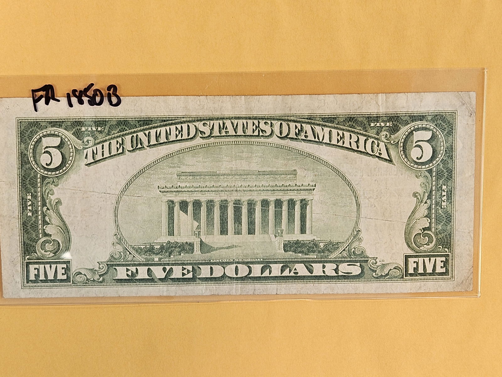 Series of 1929 Five Dollar National Currency - 2