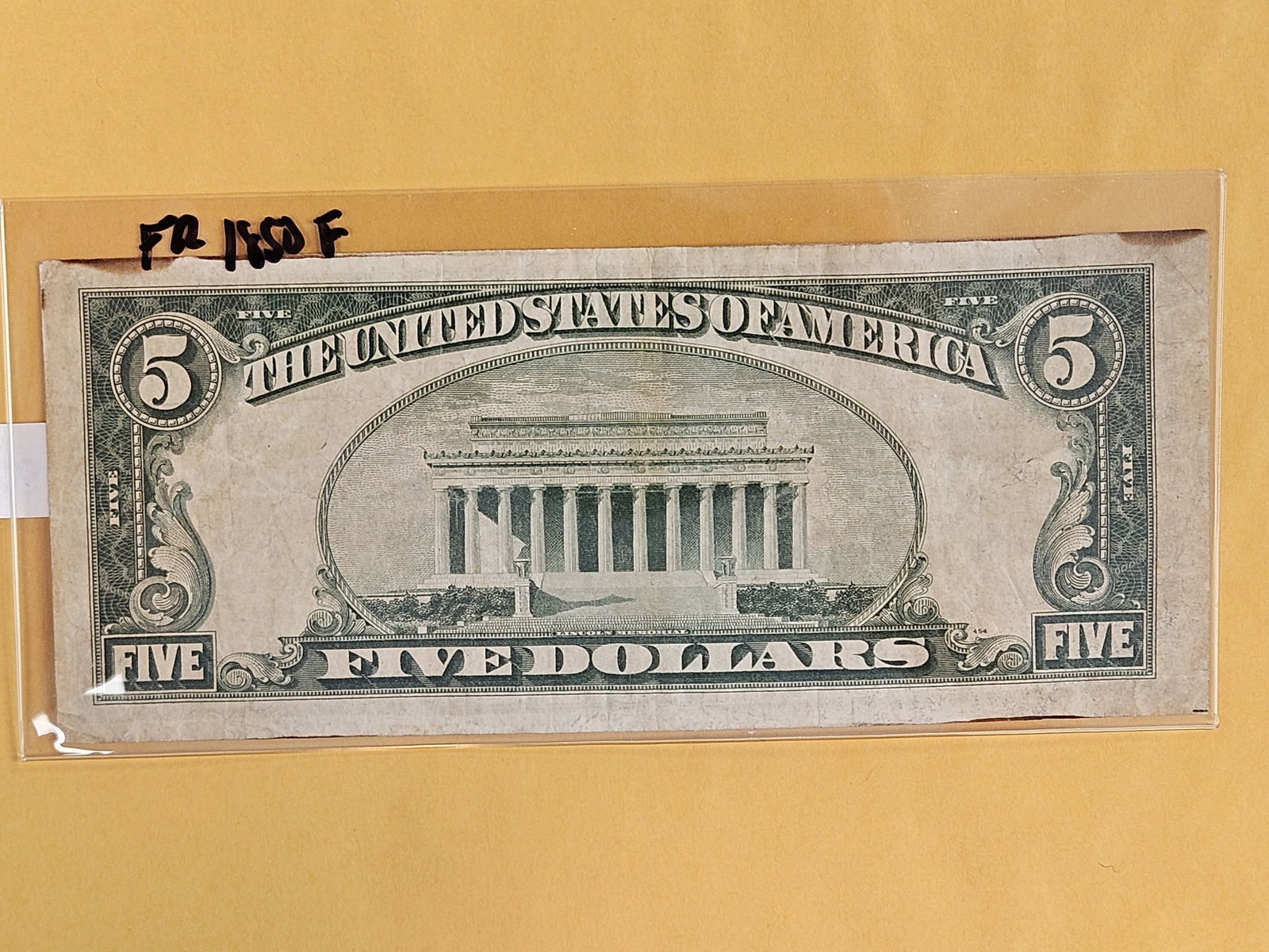 Series of 1929 Five Dollar National Currency - 2