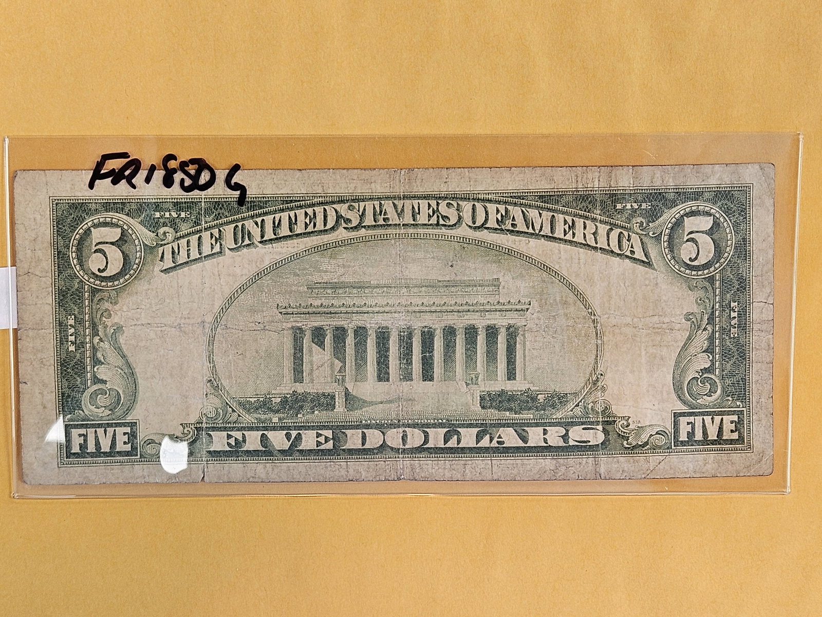 Series of 1929 Five Dollar National Currency - 2