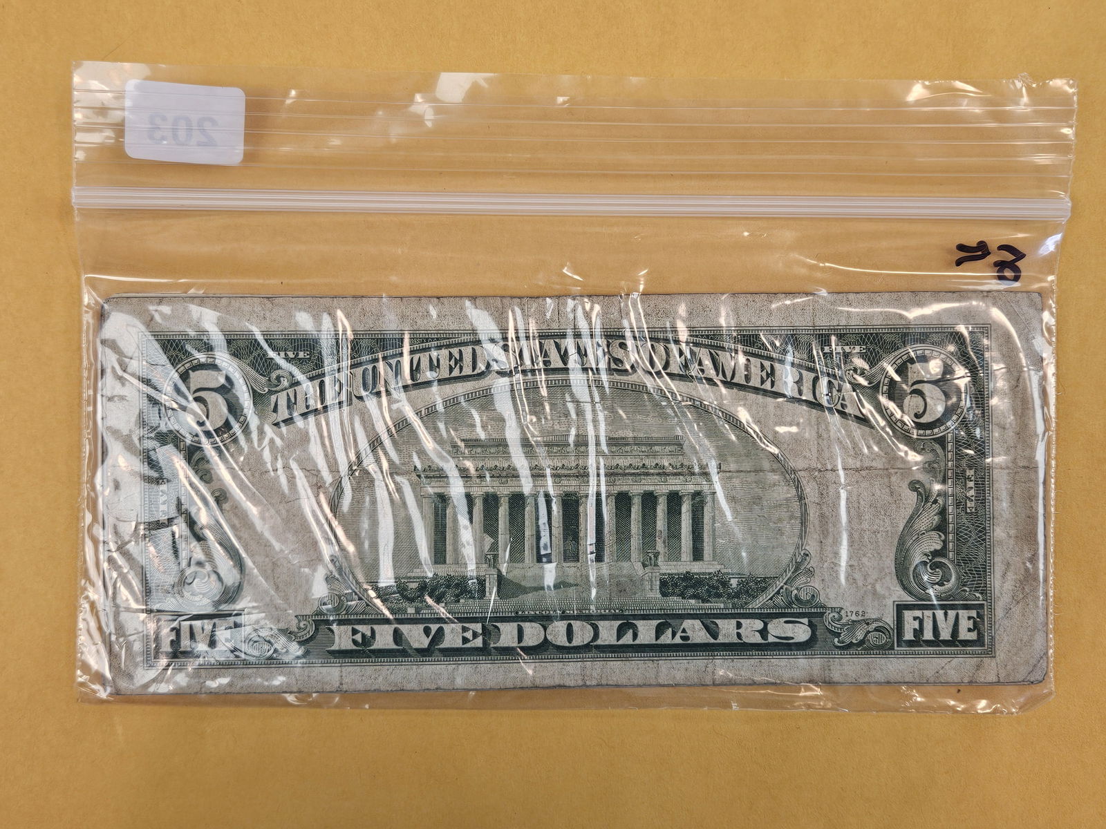 Eight $5 Red Seal US Notes - 2