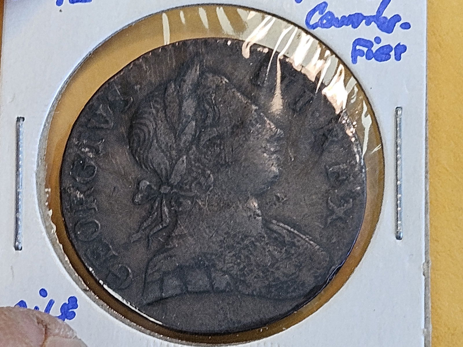 Cool 1772 Contemporary counterfeit Great Britain 1/2 penny - 2