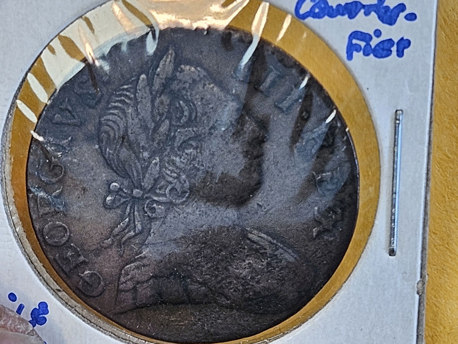 Cool 1772 Contemporary counterfeit Great Britain 1/2 penny - 4