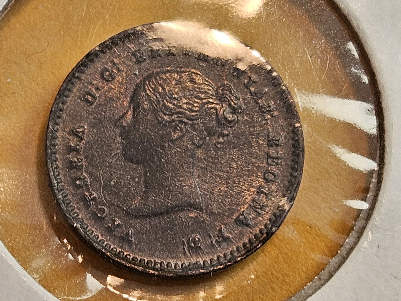 Lovely Choice Uncirculated 1853 Great Britain 1/4 farthing: KM 737. Nice brown luster 