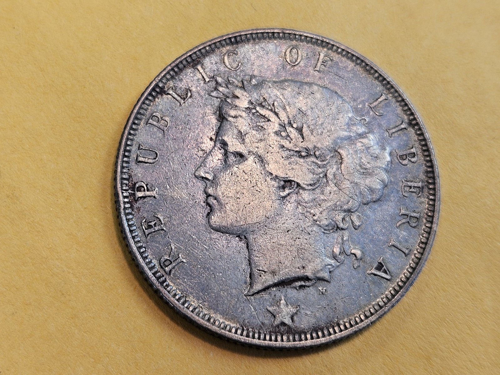 1906 Liberia 50 cents - 5