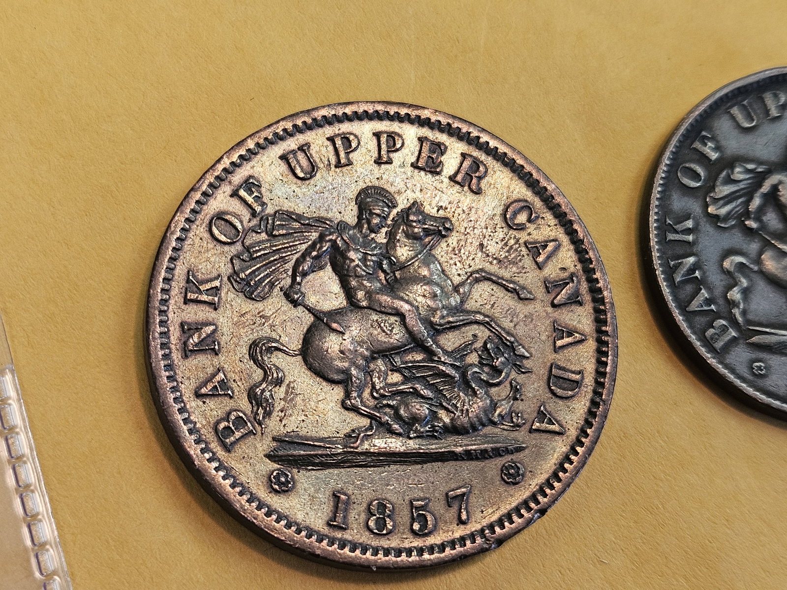 1852 and 1857 Upper Canada copper coins - 3