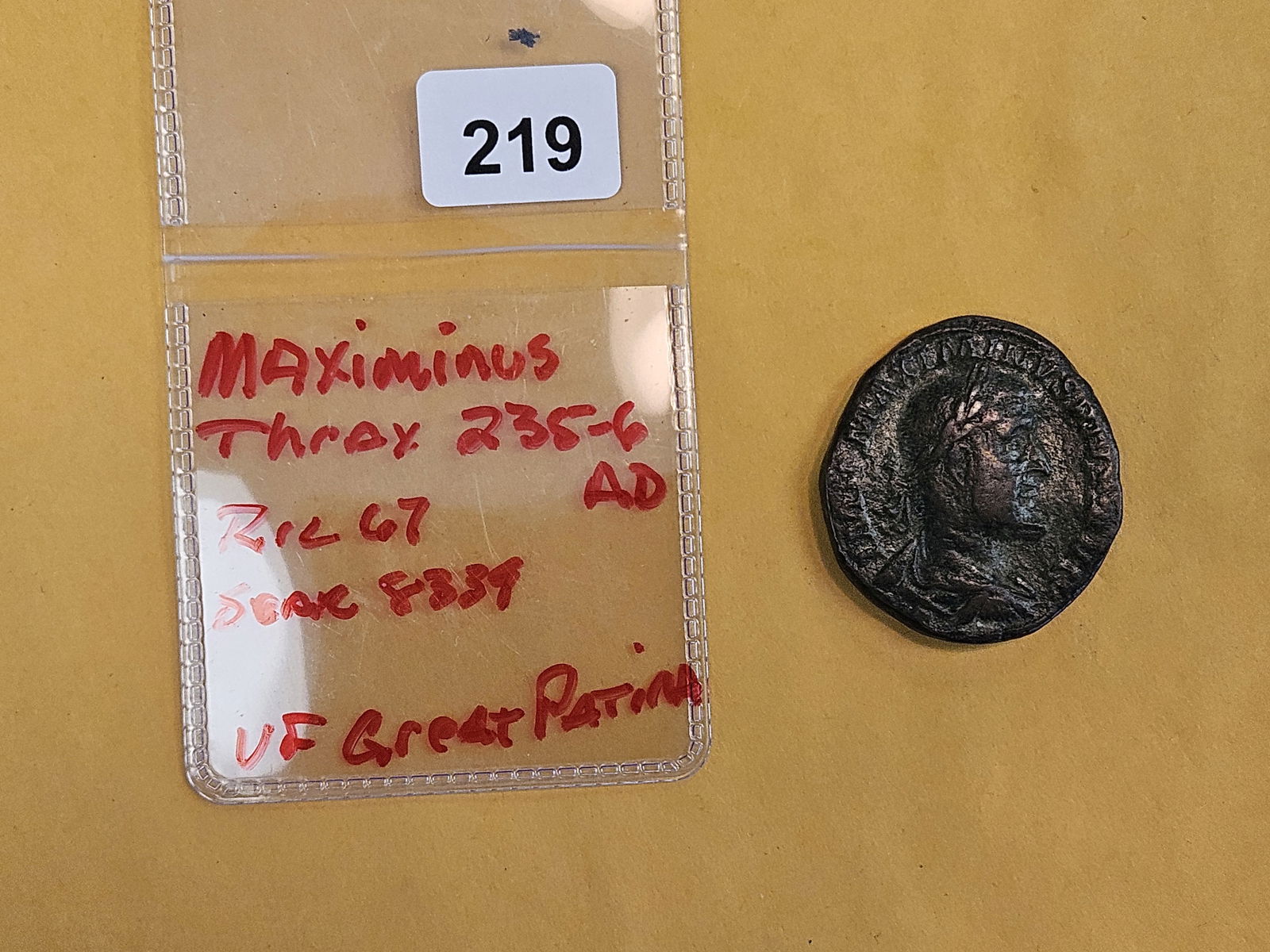 ANCIENT! Maximinus Thrax 235 - 236 AD in Very Fine - 2