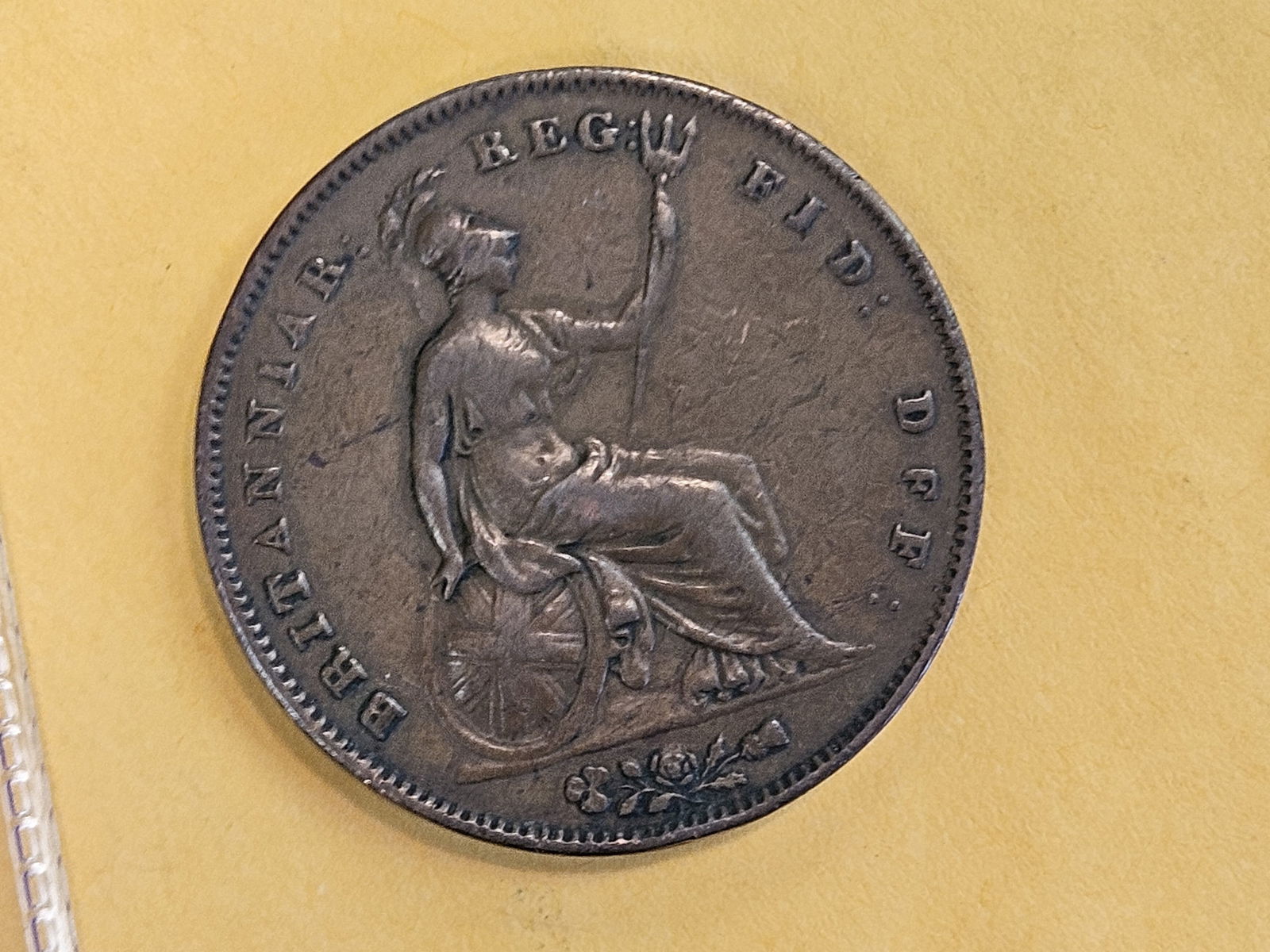 1844 Great Britain large penny in Very Fine - 5