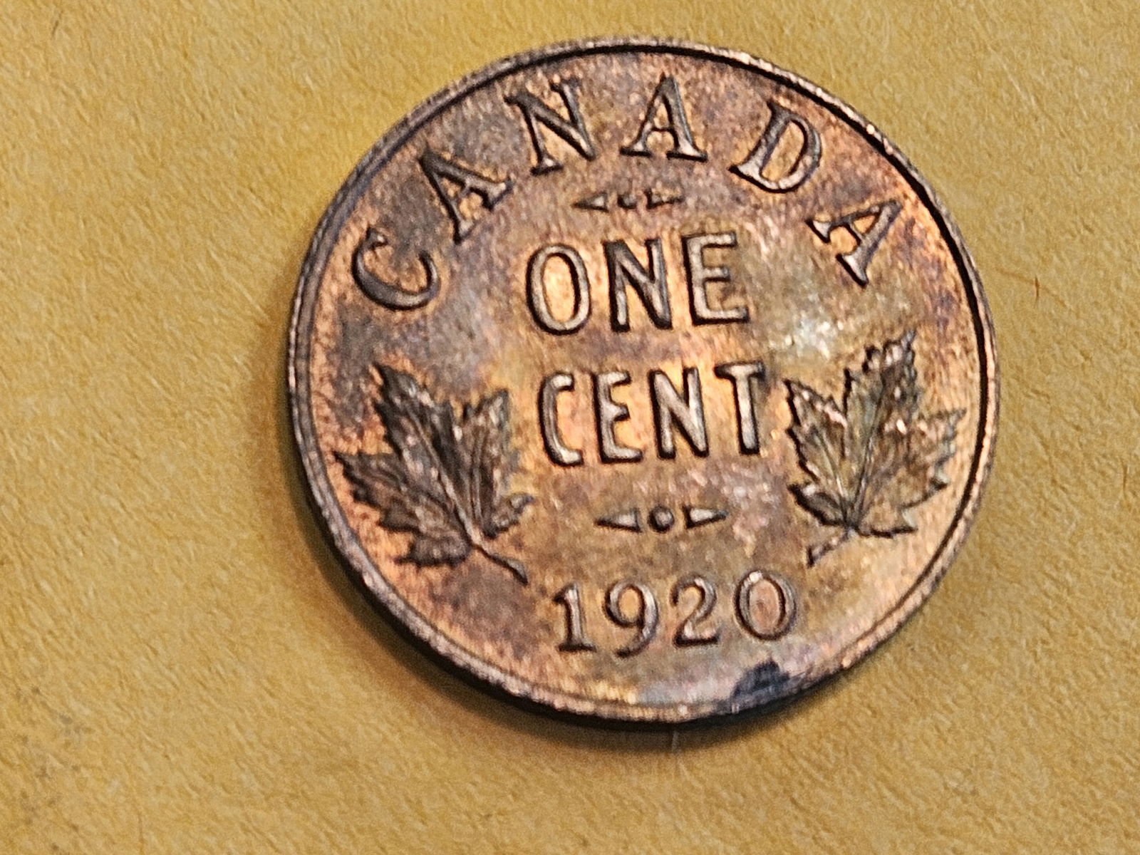 GEM Uncirculated 1920 Canada one cent - 8