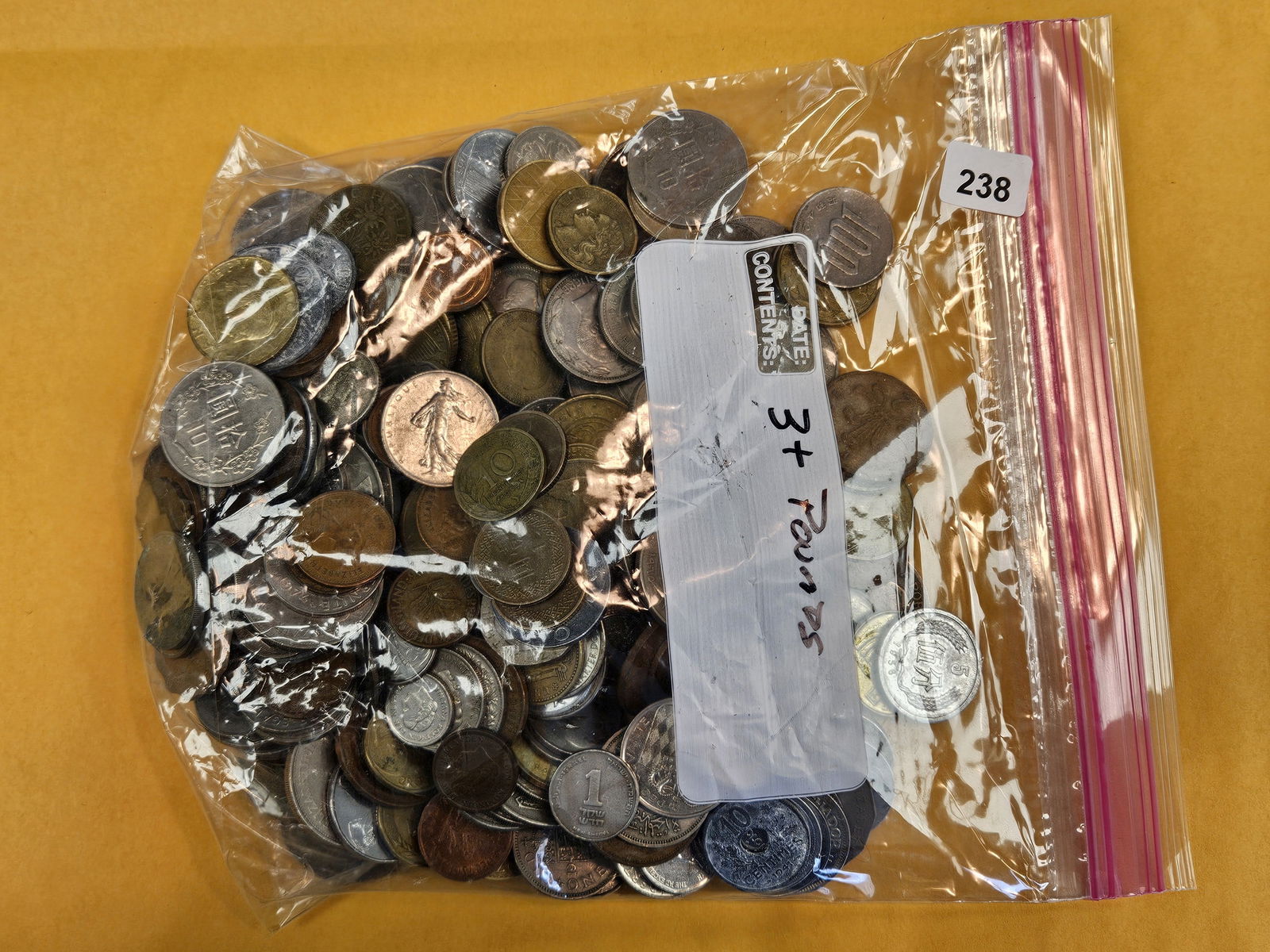 THREE Pounds of mixed World coins: From dealer. Unsearched by us 