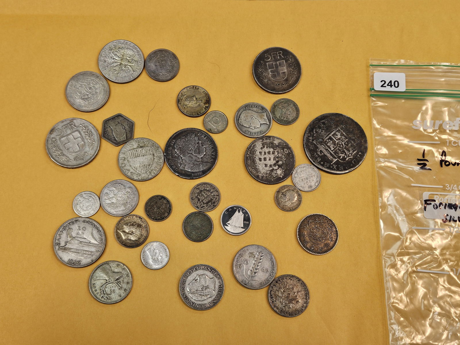 Bag of SILVER World coins - 2