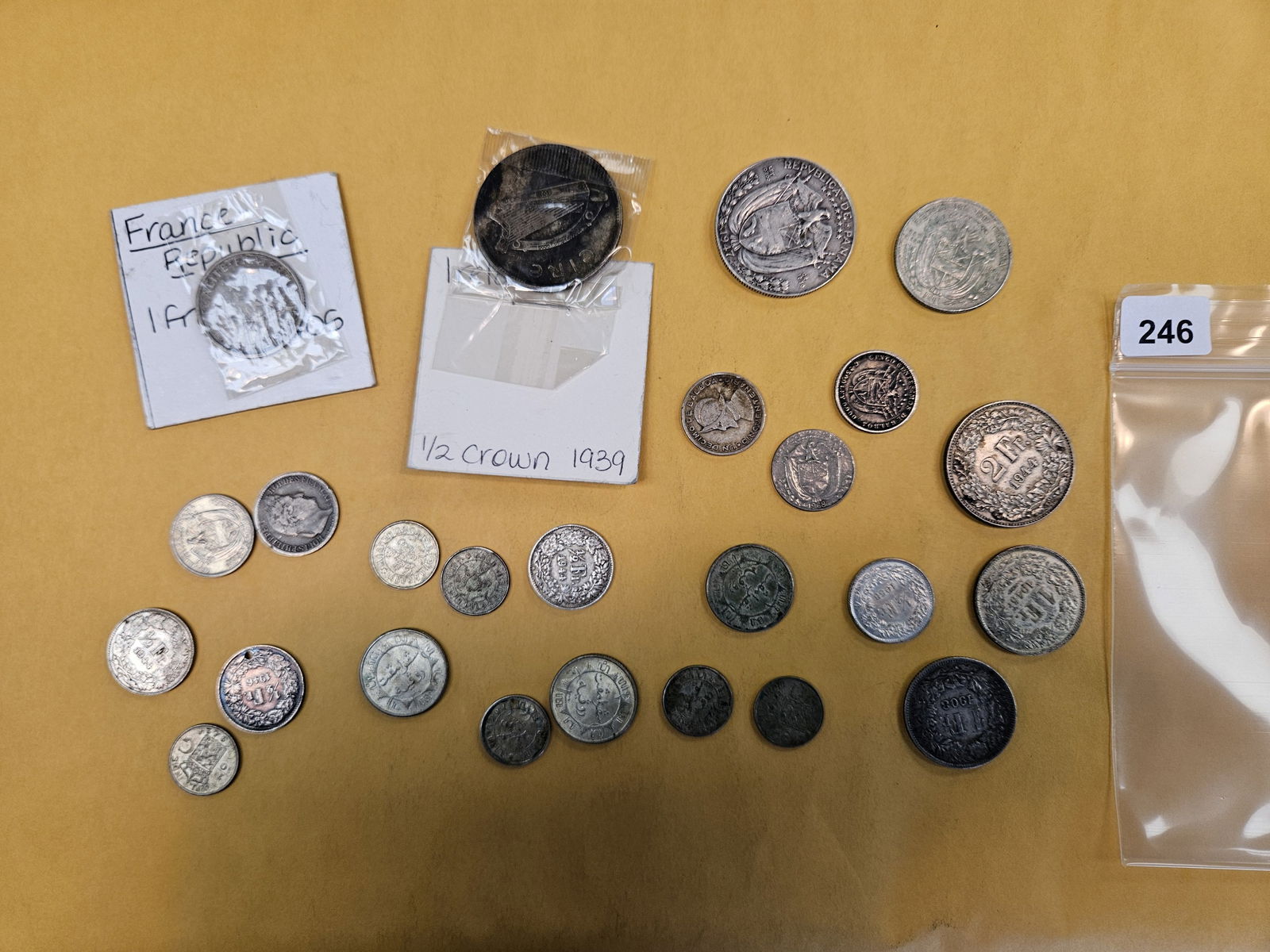 Mixed group of silver World coins (1 of 2)