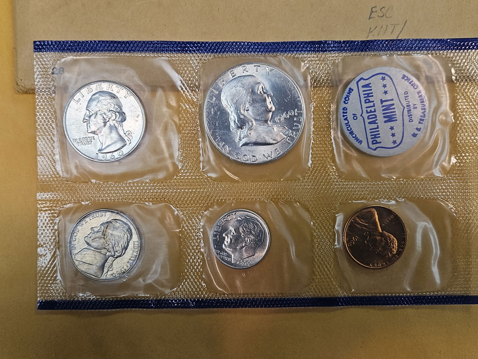 VARIETY! GEM 1960 US SILVER Mint Set in OGP - 2