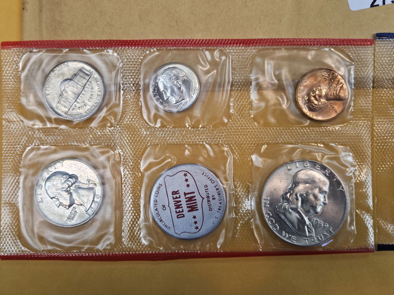 VARIETY! GEM 1959 US SILVER Mint Set in OGP - 2