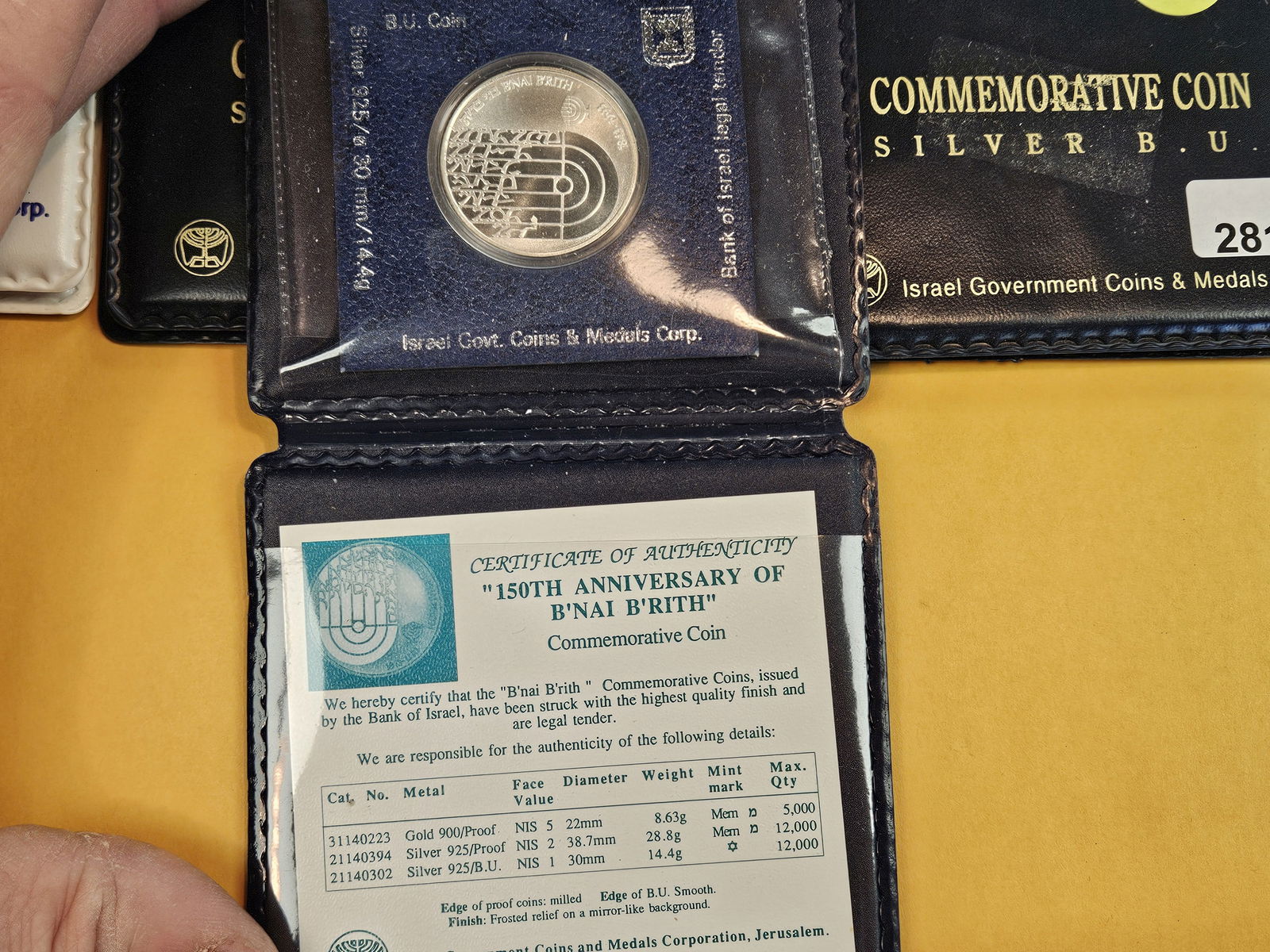 Five SILVER Israel Coin sets - 6