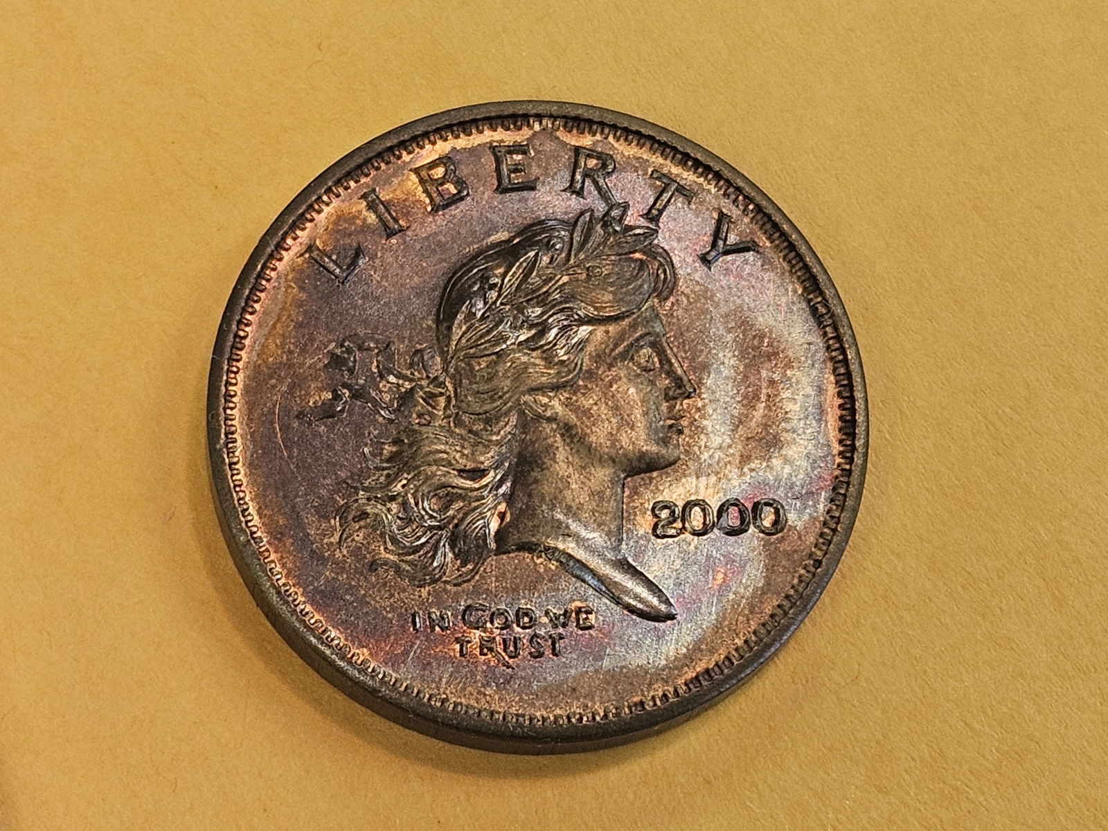 ** RARE ** 2000 Sacagawea CONCEPT DOLLAR!: High Relief. Gallery Mint. Only 2500 Made! Piedfort planchet. Check out https://www.smalldollars.com/dollar/page17.html 