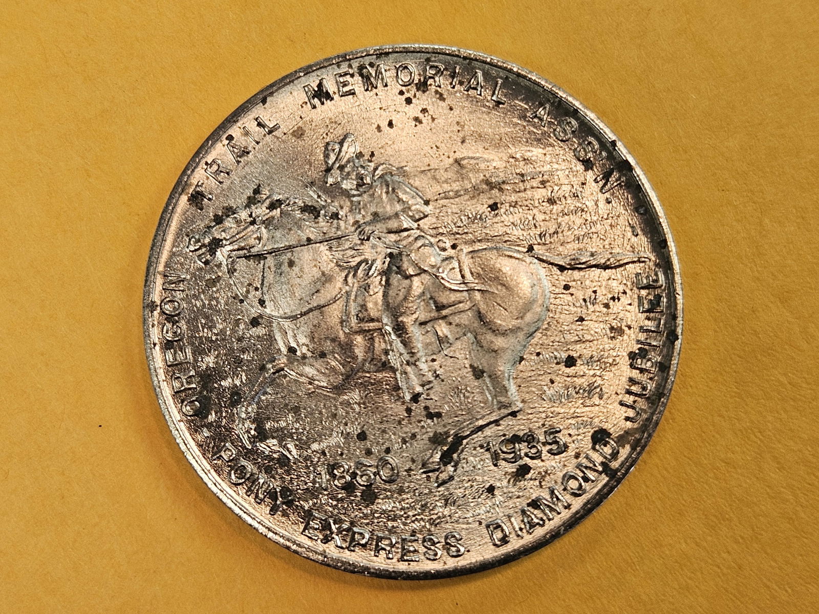 GEM Brilliant Uncirculated 1935 So-Called half Dollar: Pony Express 