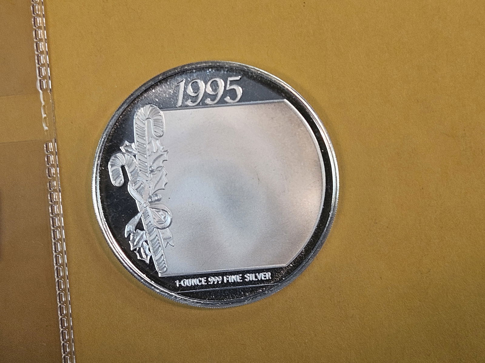 One Troy ounce .999 fine silver Proof art round - 2