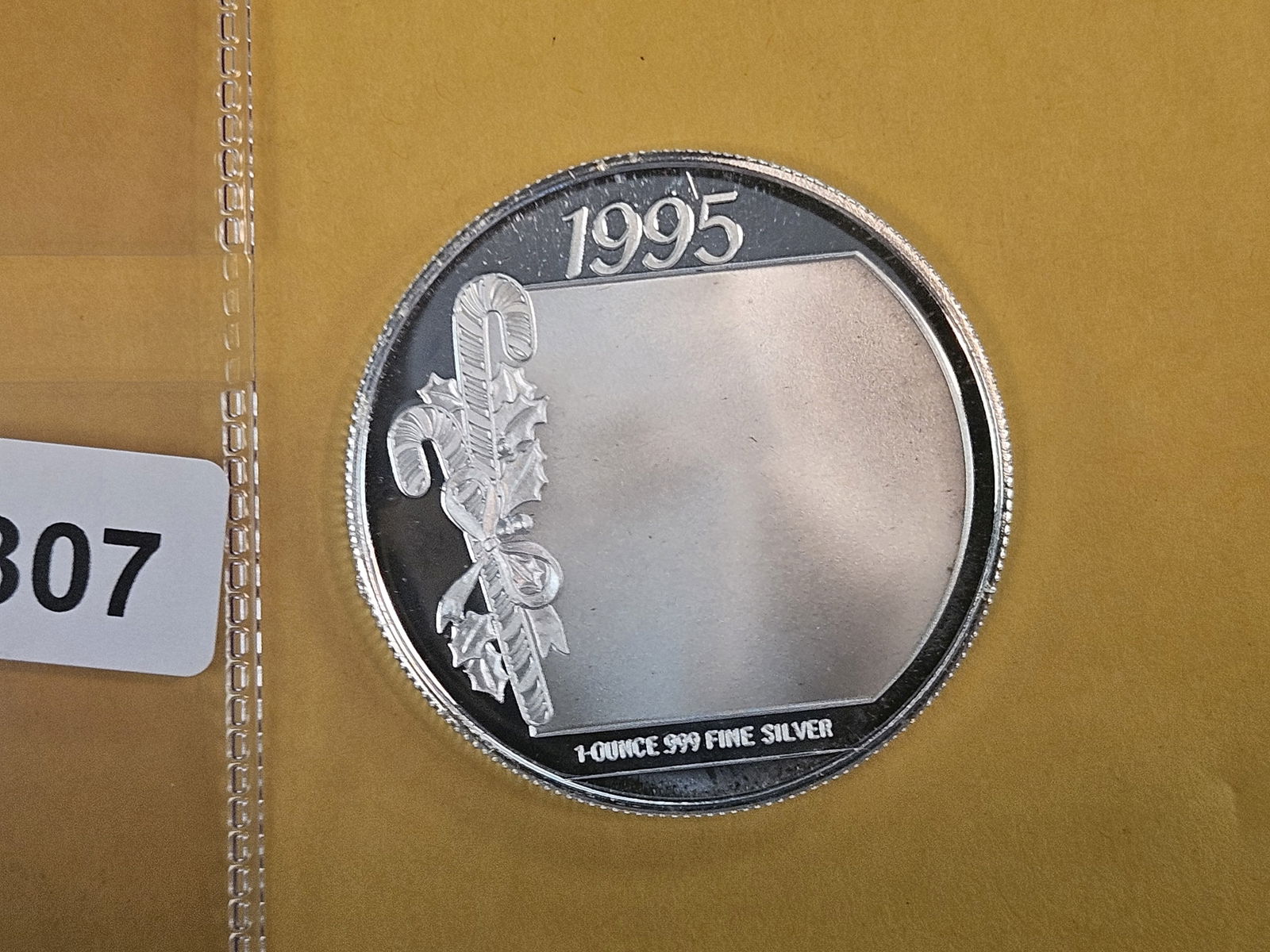 One Troy ounce .999 fine silver Proof art round - 2