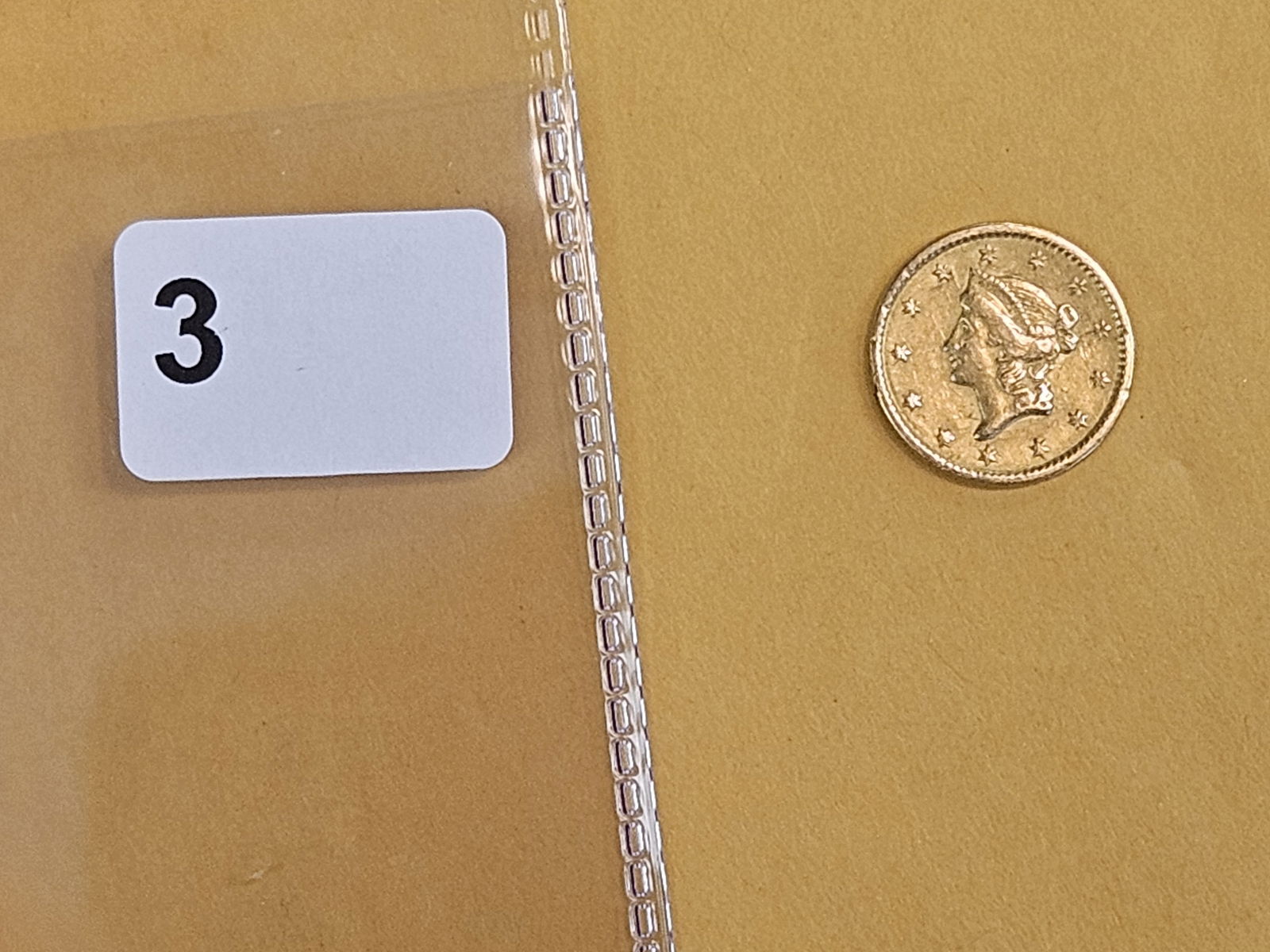 GOLD! Bright 1851 Gold Dollar - 2